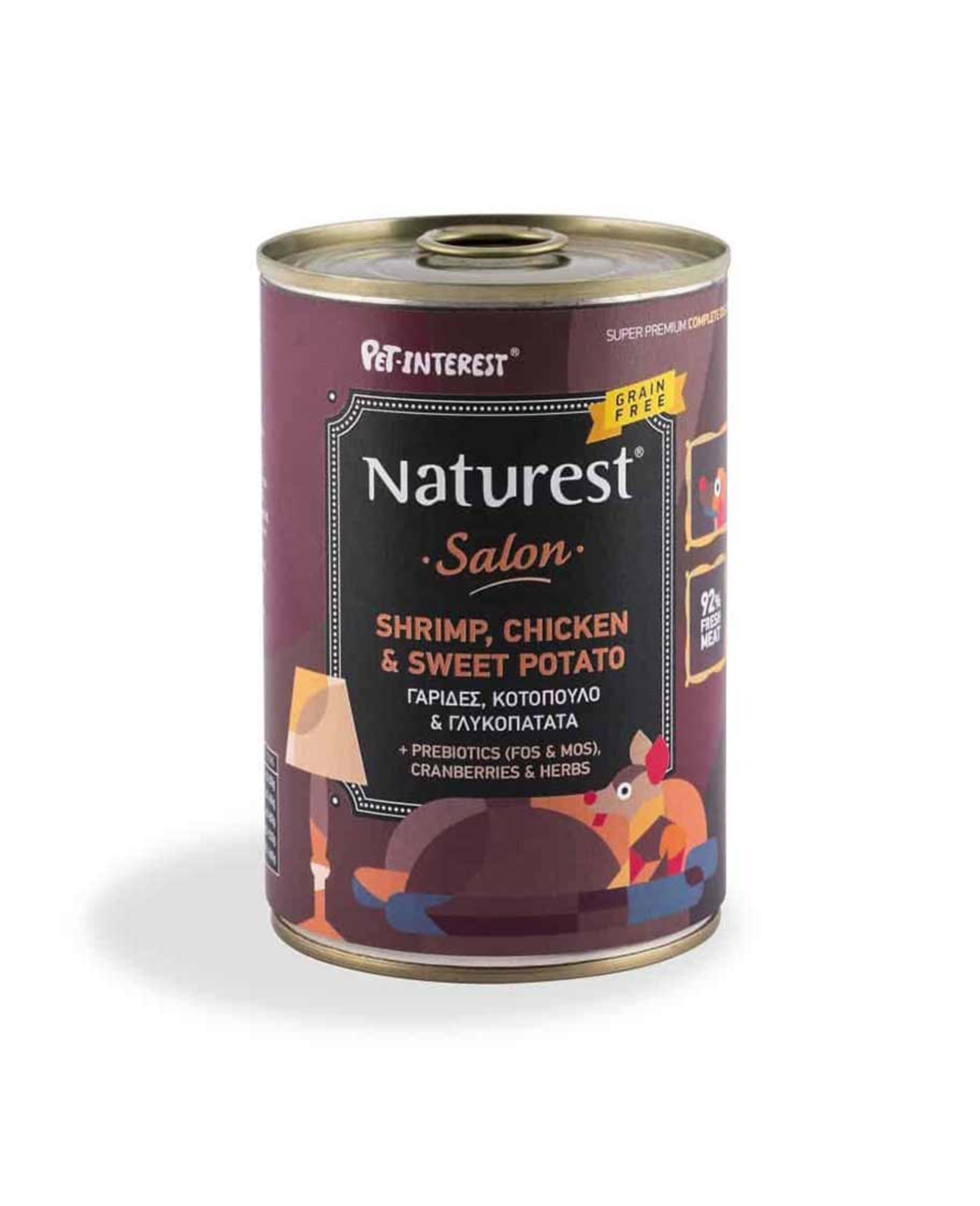 Naturest Salon Shrimp Chicken & Sweet Potato Complete Dog Food 400gm