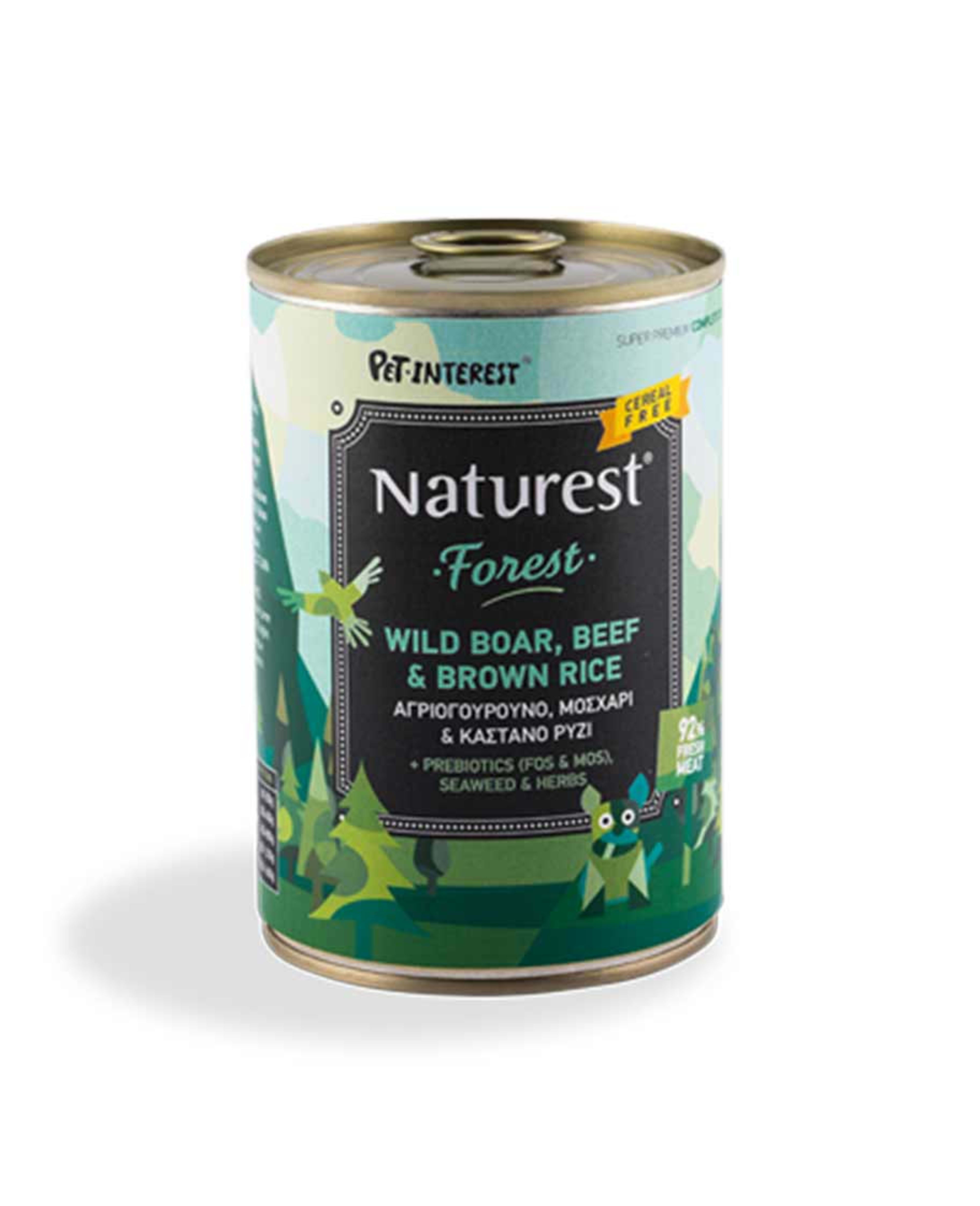 Naturest Forest Wild Boar Beef & Brown Rice Complete Dog Food 400gm