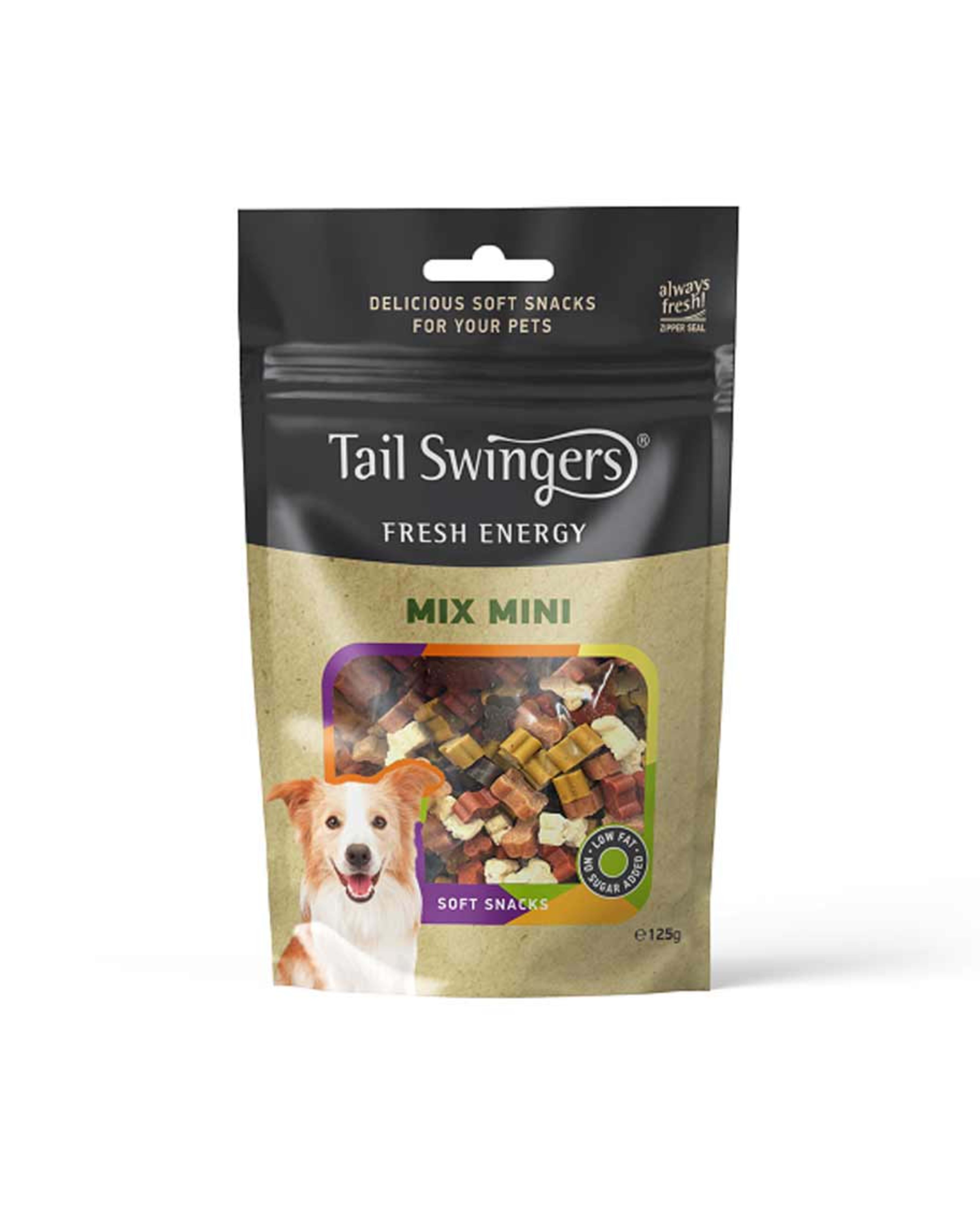 Tail Swingers Fresh Energy Mix Mini Soft Snacks for Dog 125gm