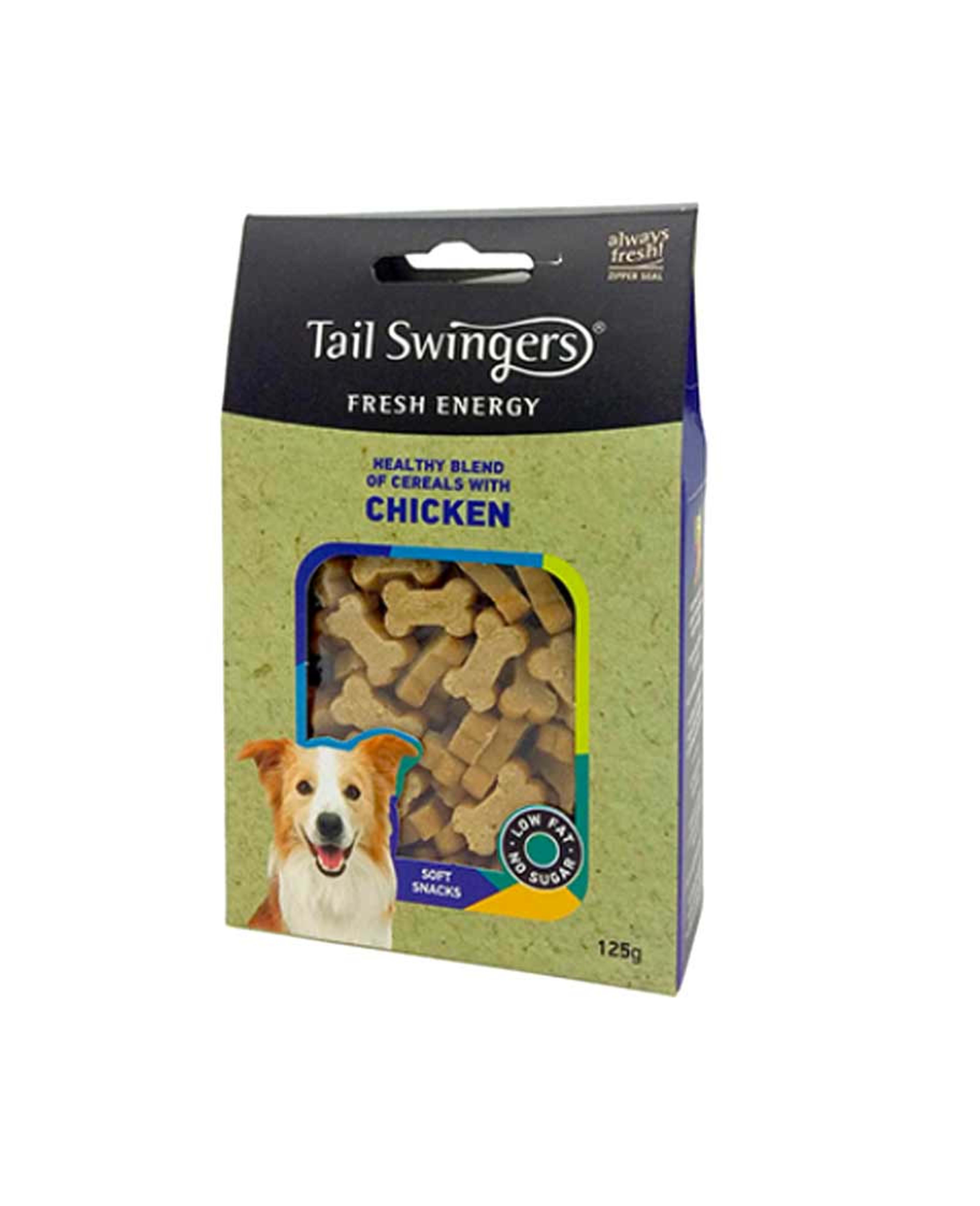 Tail Swingers Fresh Energy with Chicken Soft Snacks for Dog 125gm