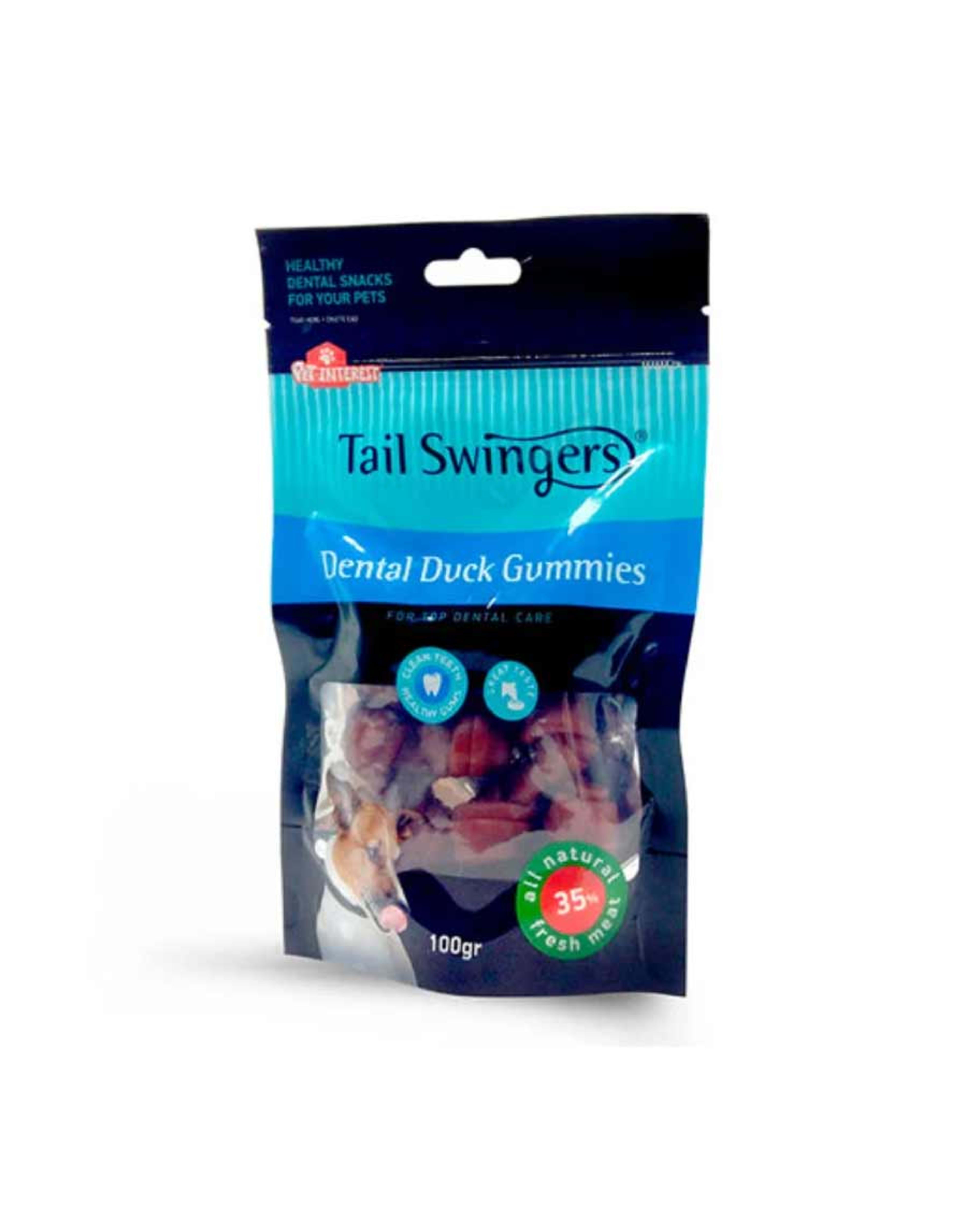 Tail Swingers Dental Duck Gummies for Dog 100gm