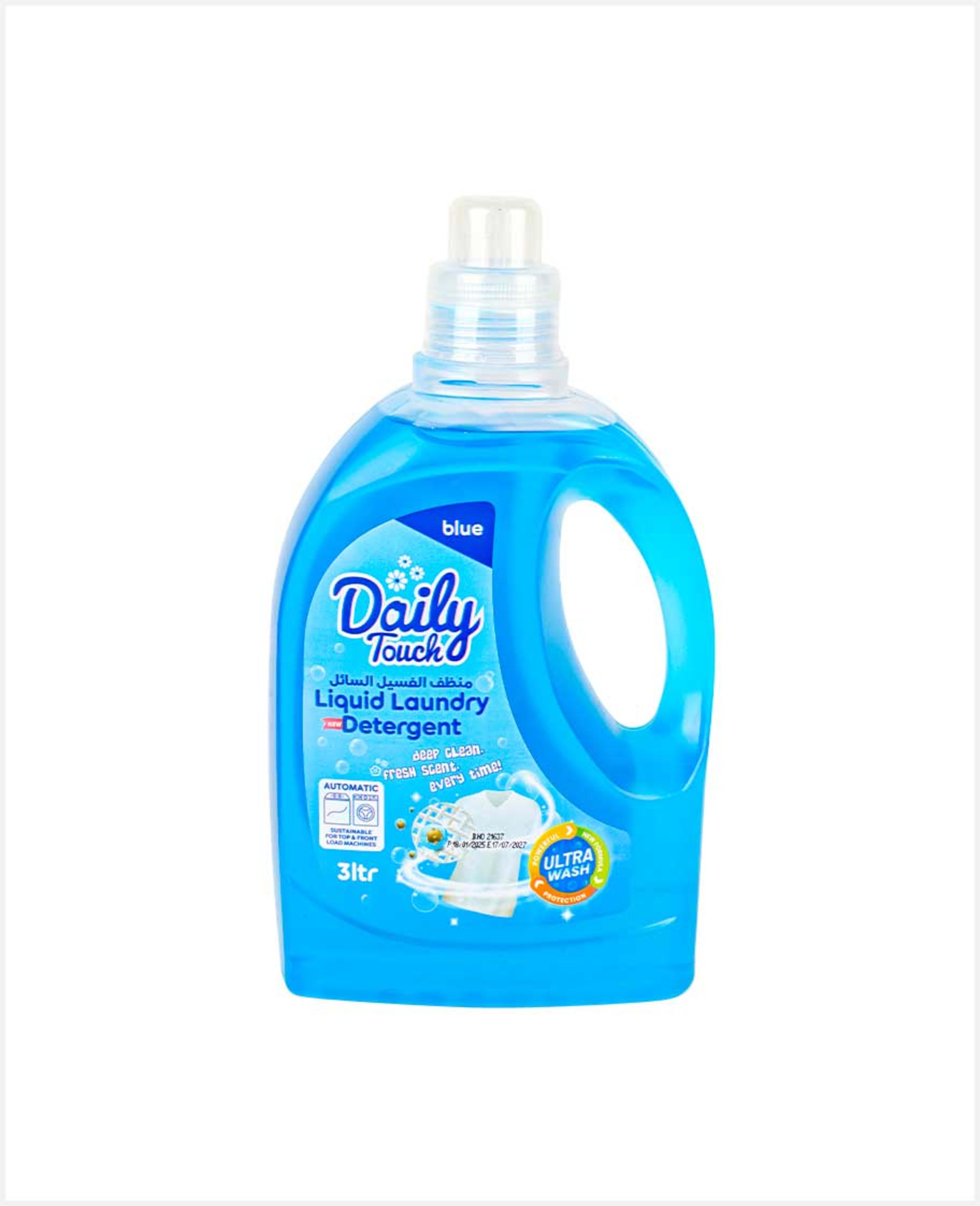 Daily Touch Blue Liquid Laundry Detergent 3ltr