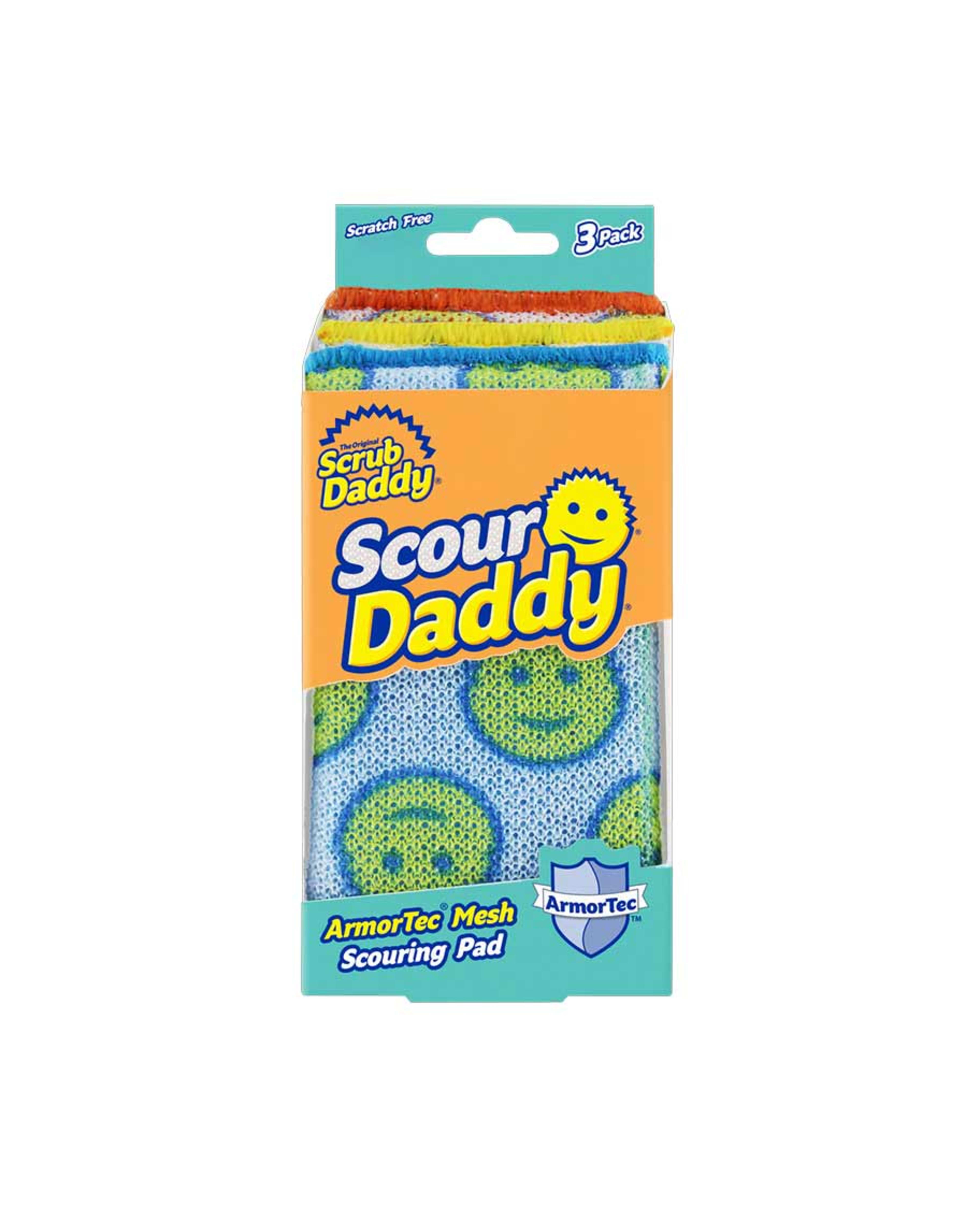 Scrub Daddy Scour Daddy Armortec Mesh Scouring Pad 3pcs