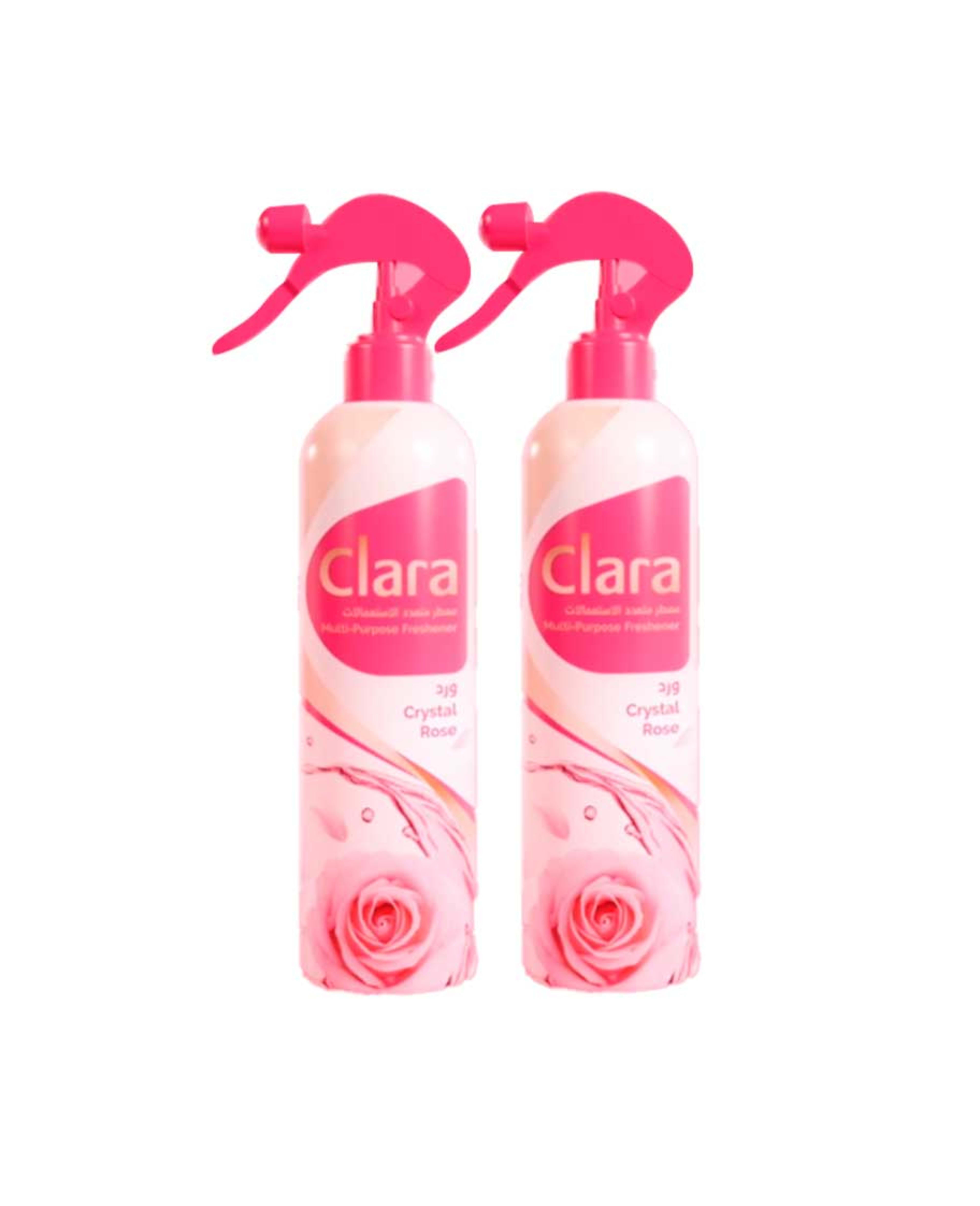 Clara Multi Purpose Freshener Crystal Rose 2x500ml