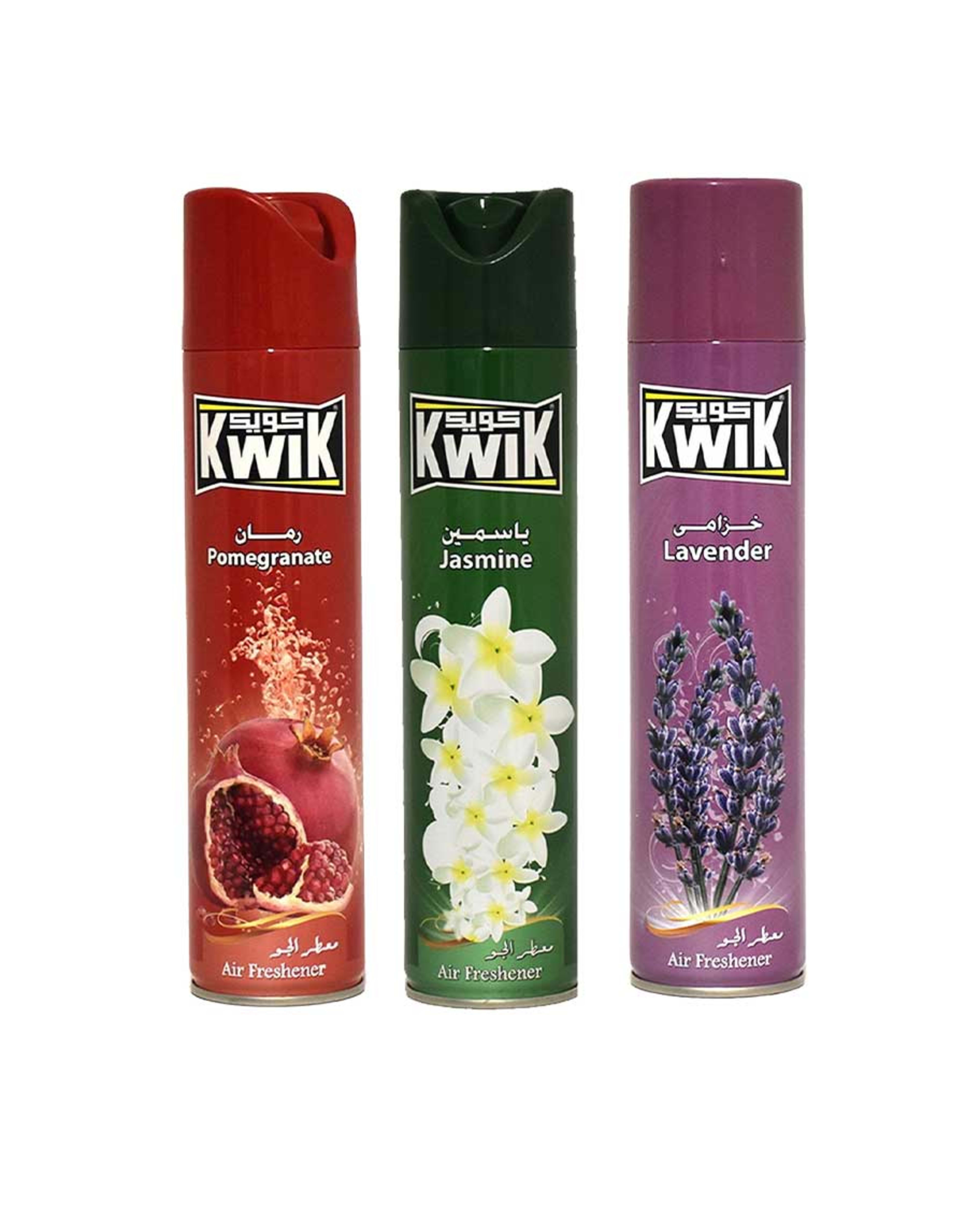 Kwik Air Freshener Assorted 300ml 2+1free 3x300ml
