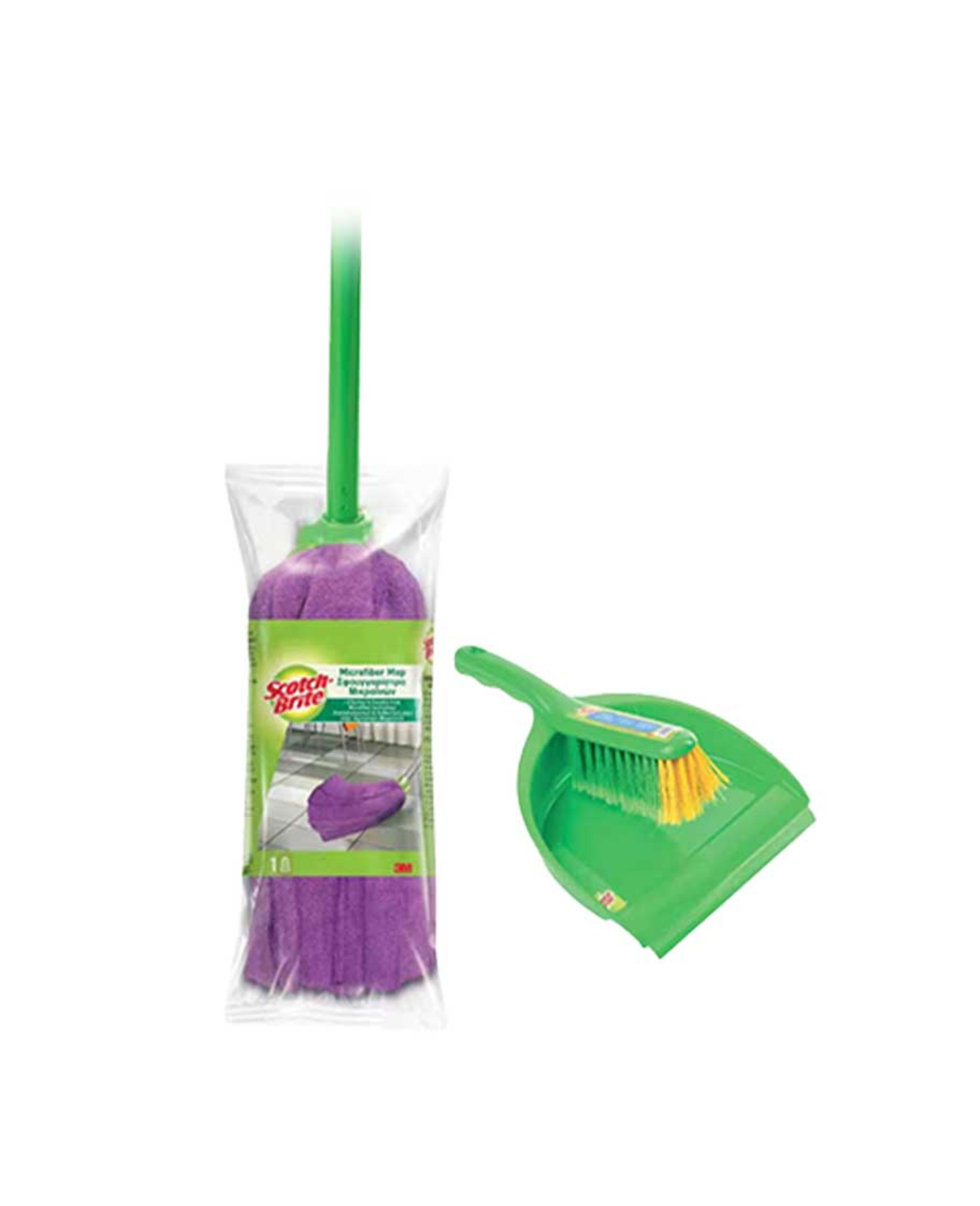 Scotch-brite Cotton String Mop + Dust Pan with Brush