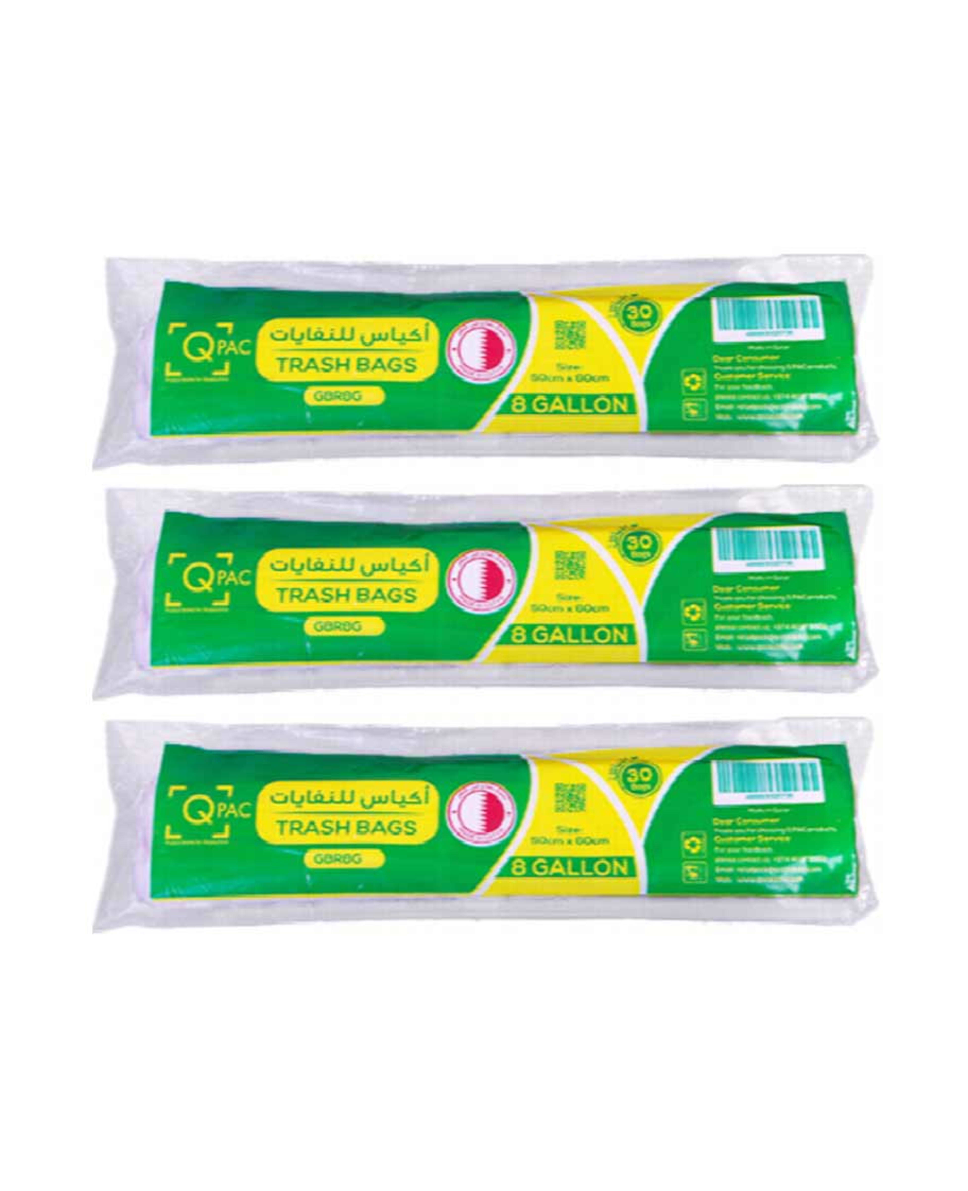 Q Pac Trash Bag 50x60cm 8gallon 3x30pcs