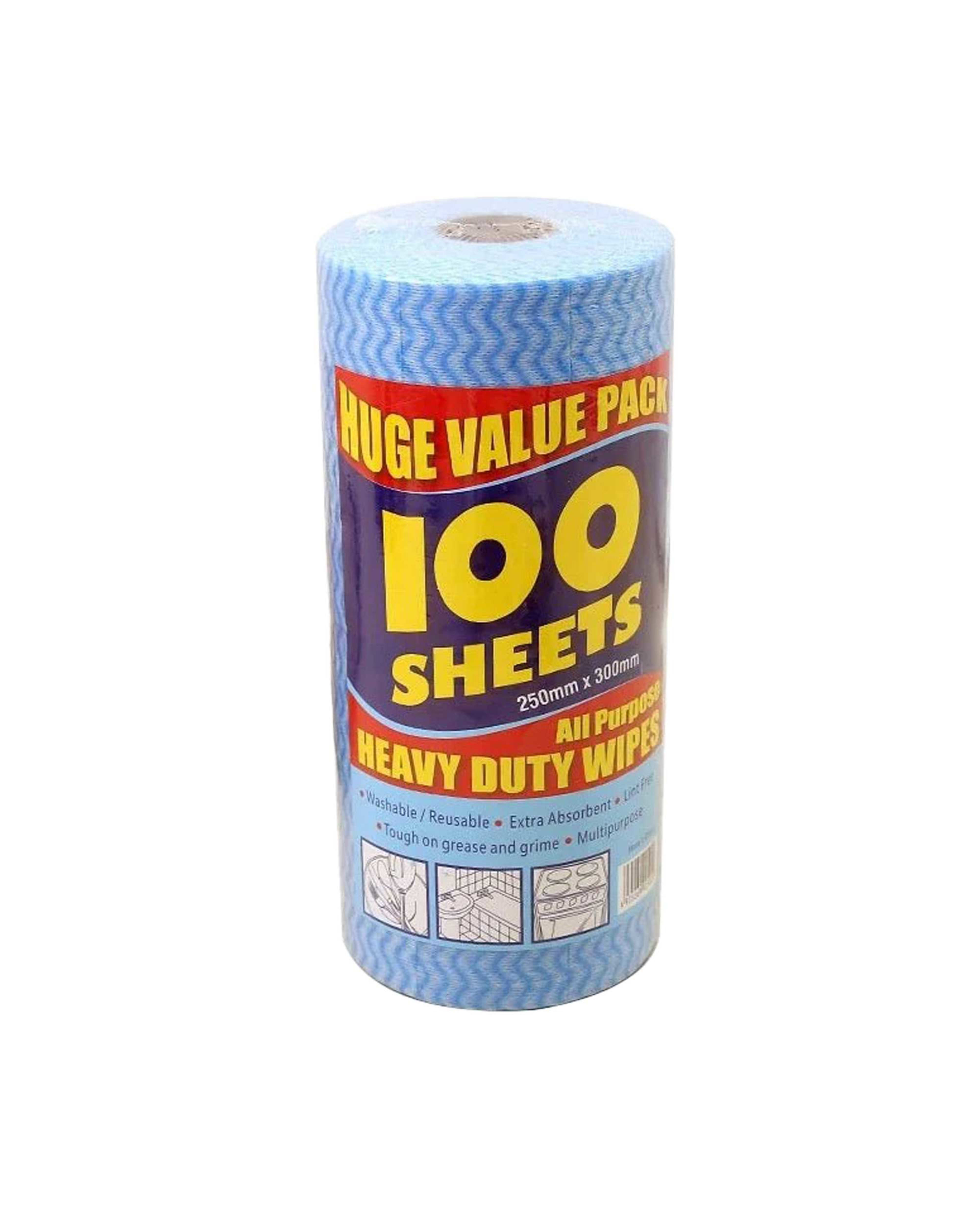 Dunes All Purpose Heavy Duty Wipes 250x300mm 100sheets #s703