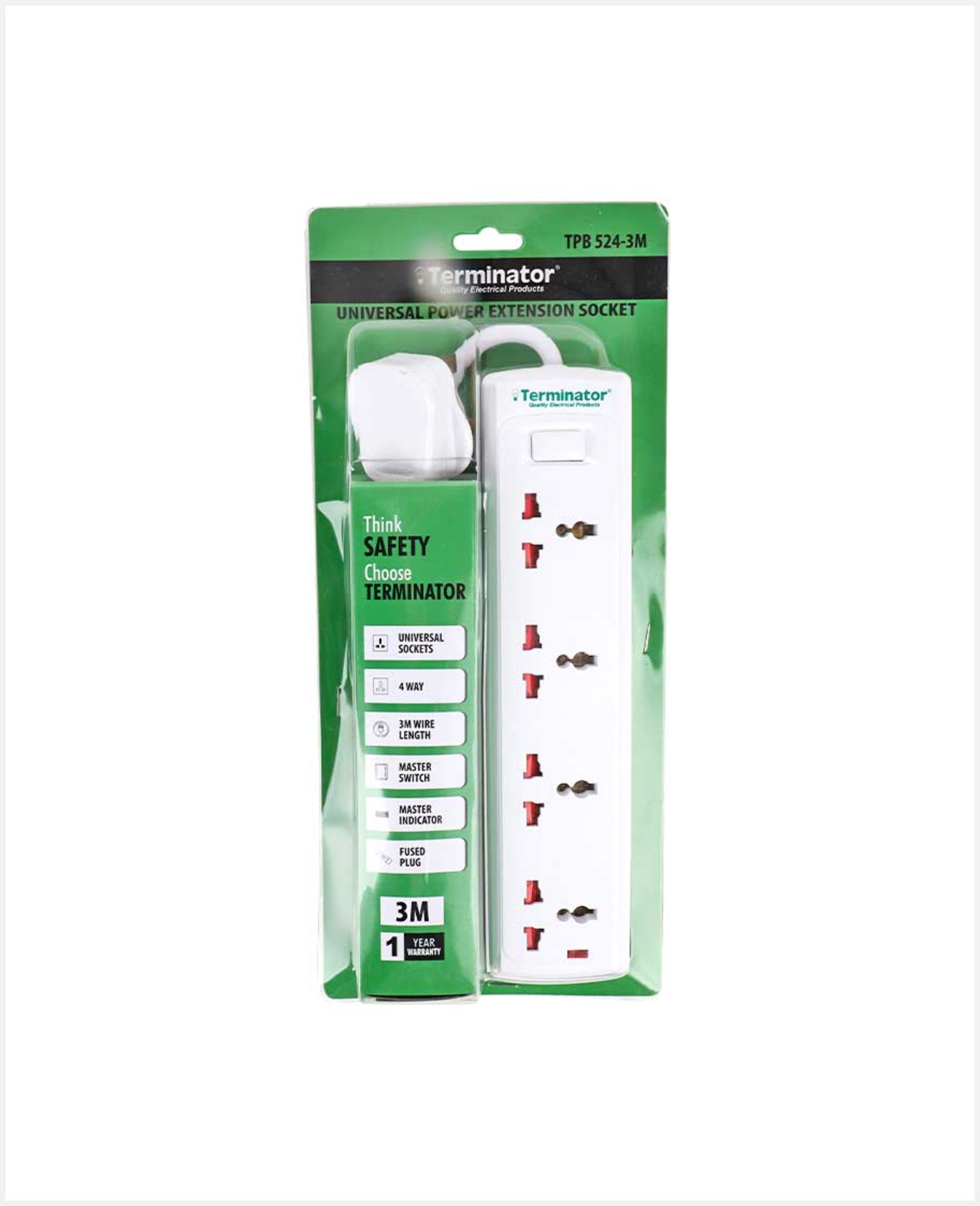 Terminator Extension Socket 3m Tpb 524-3m