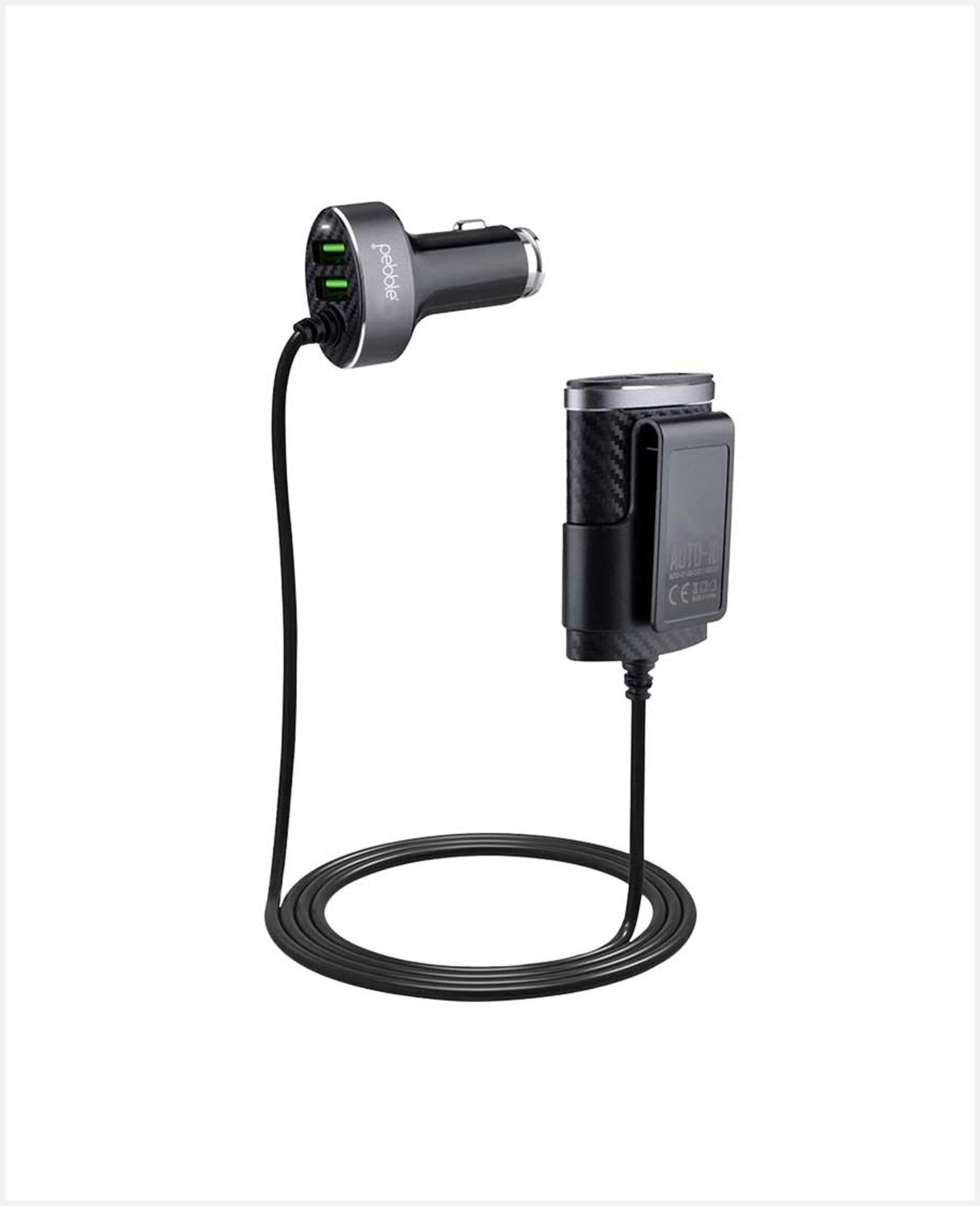 Pebble Car Charger 4 USB Sharing Charger Pcc41