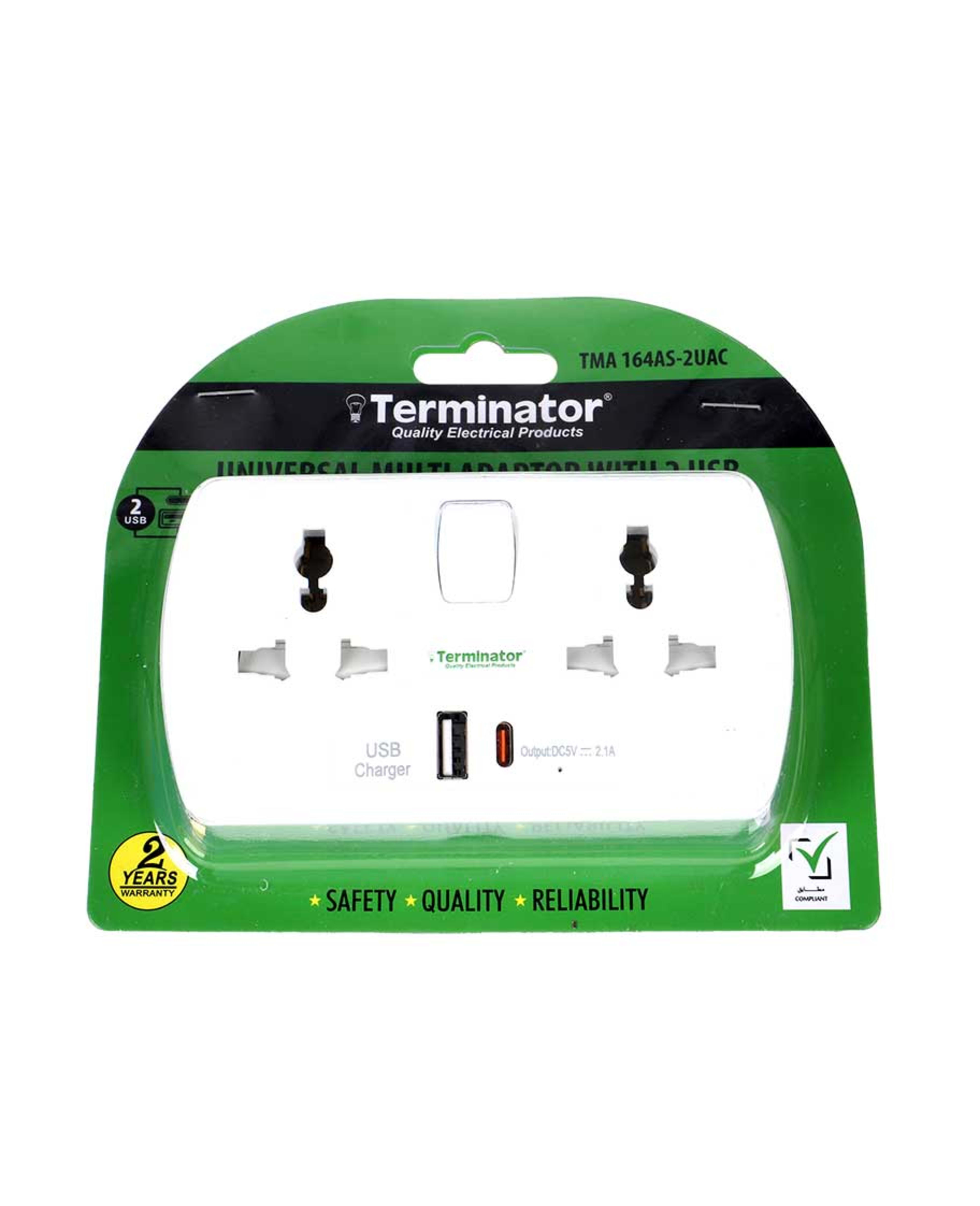 Terminator Multi Adaptor with Type a & C 2w USB
