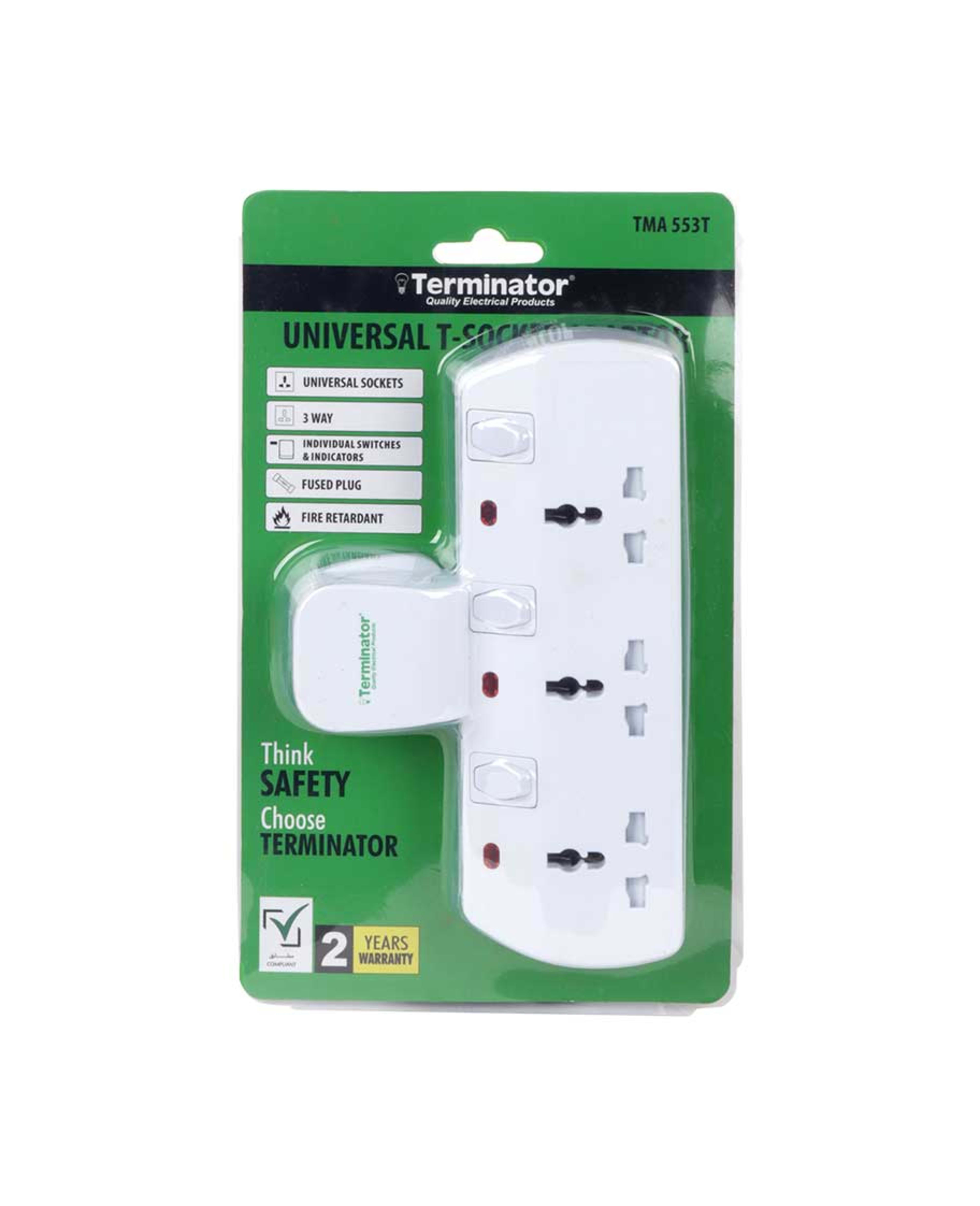 Terminator Universal T-socket Adaptor 3w Tma 553t