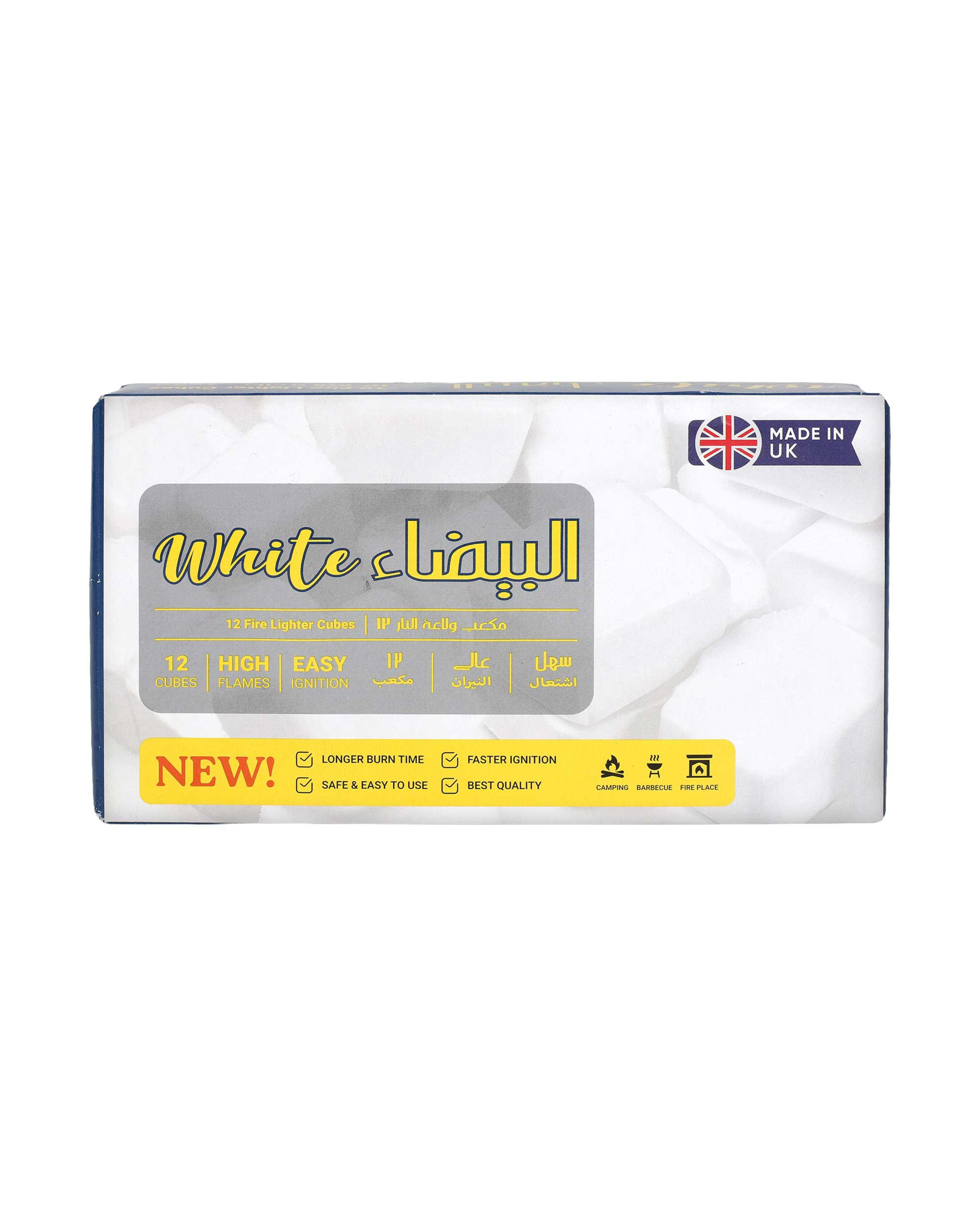 White Fire Lighter Small 12 Cubes Pack