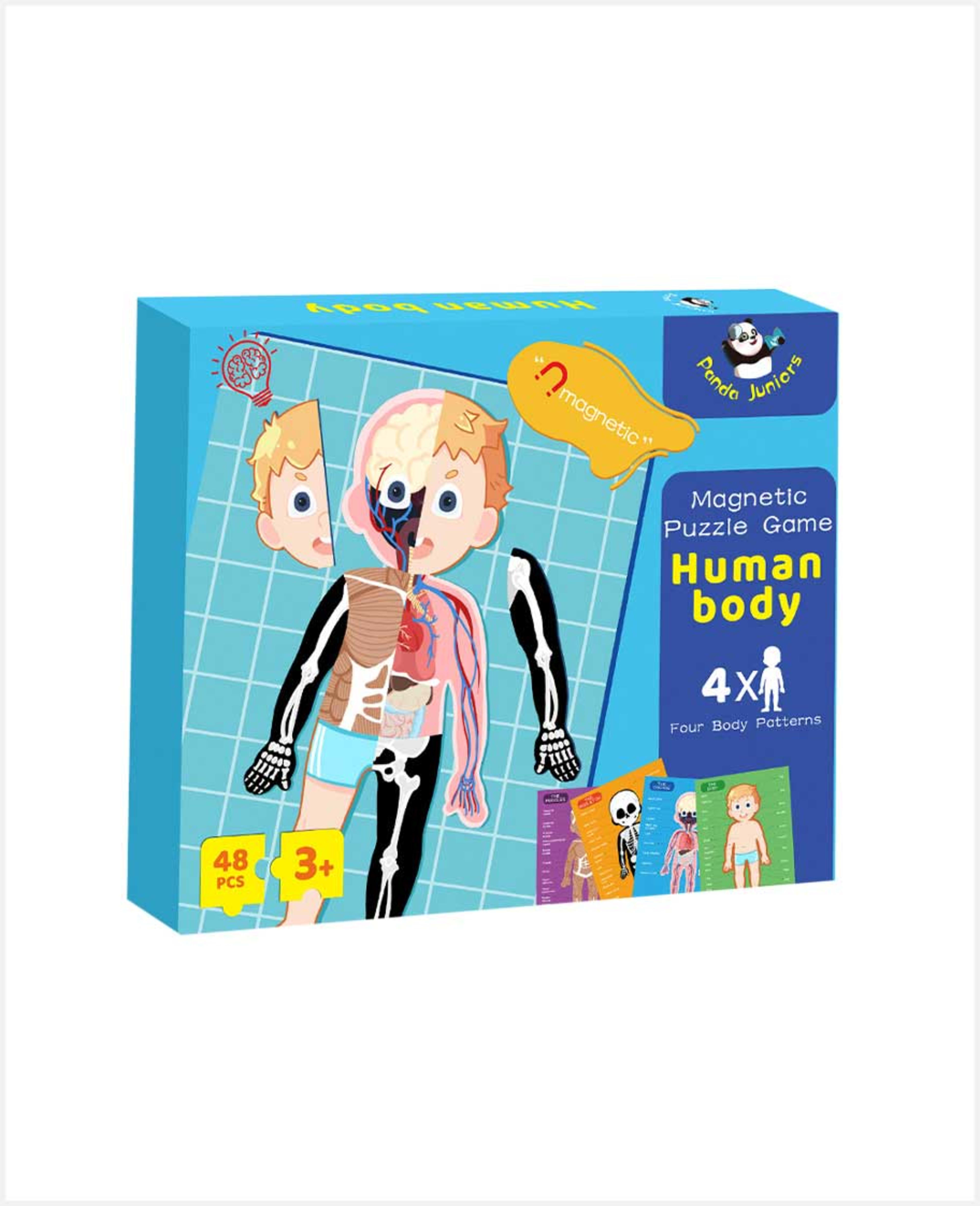 Panda Juniors Magnetic Puzzle Game Human Body Pj008-1