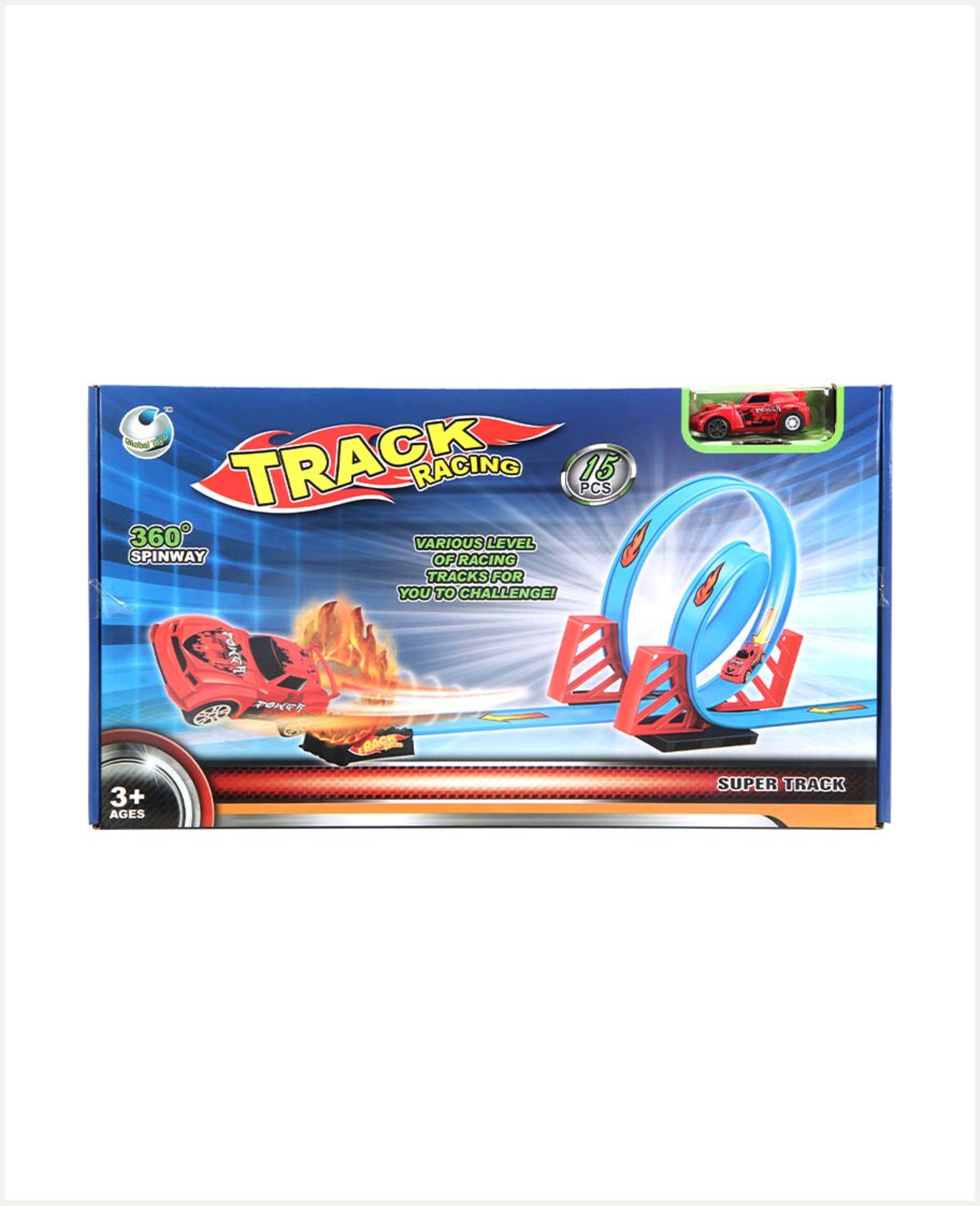 Global Toys Track Racing 360deg Spinway 15pcs 011-33