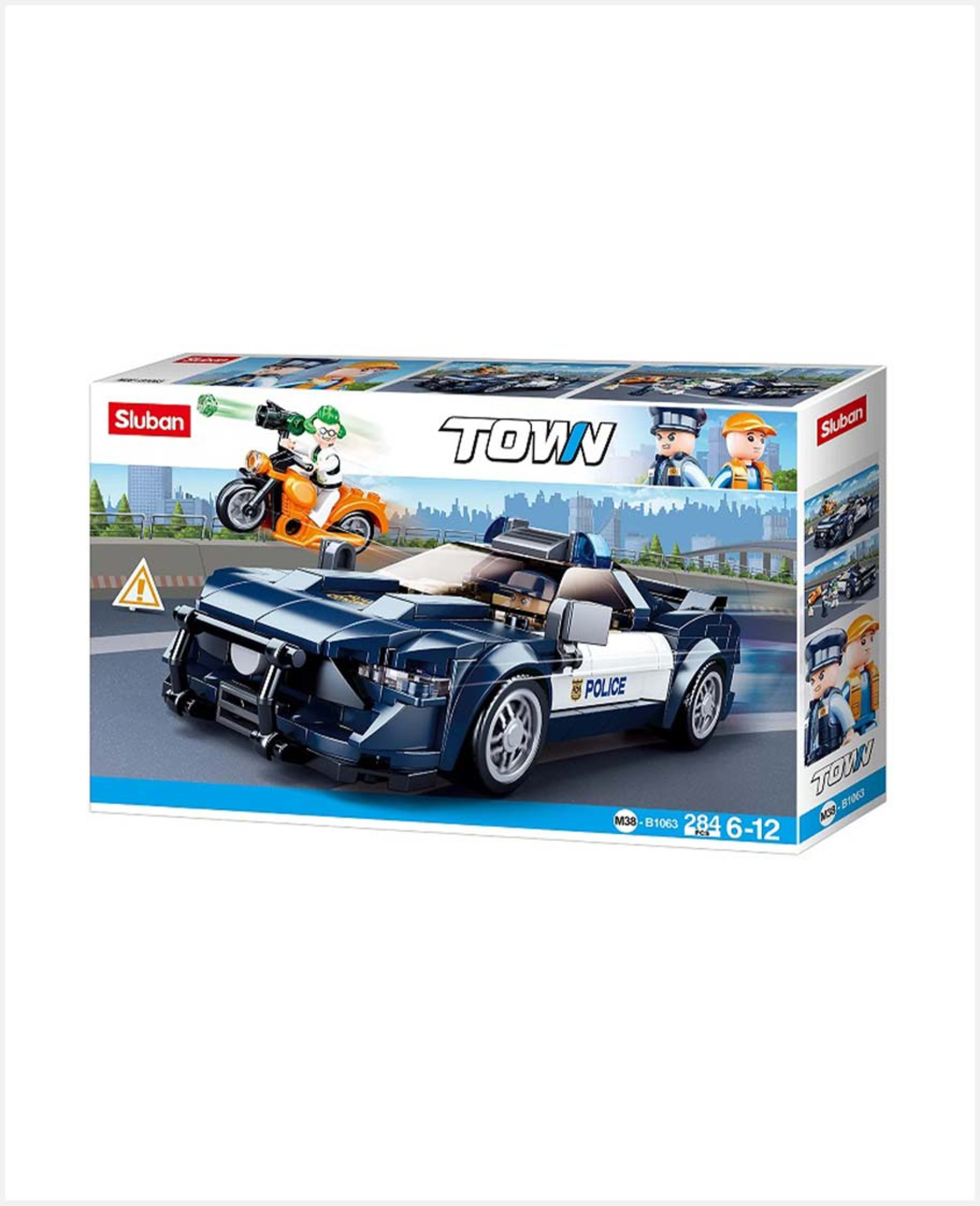 Sluban Town Police Car 284pcs M38-b1063