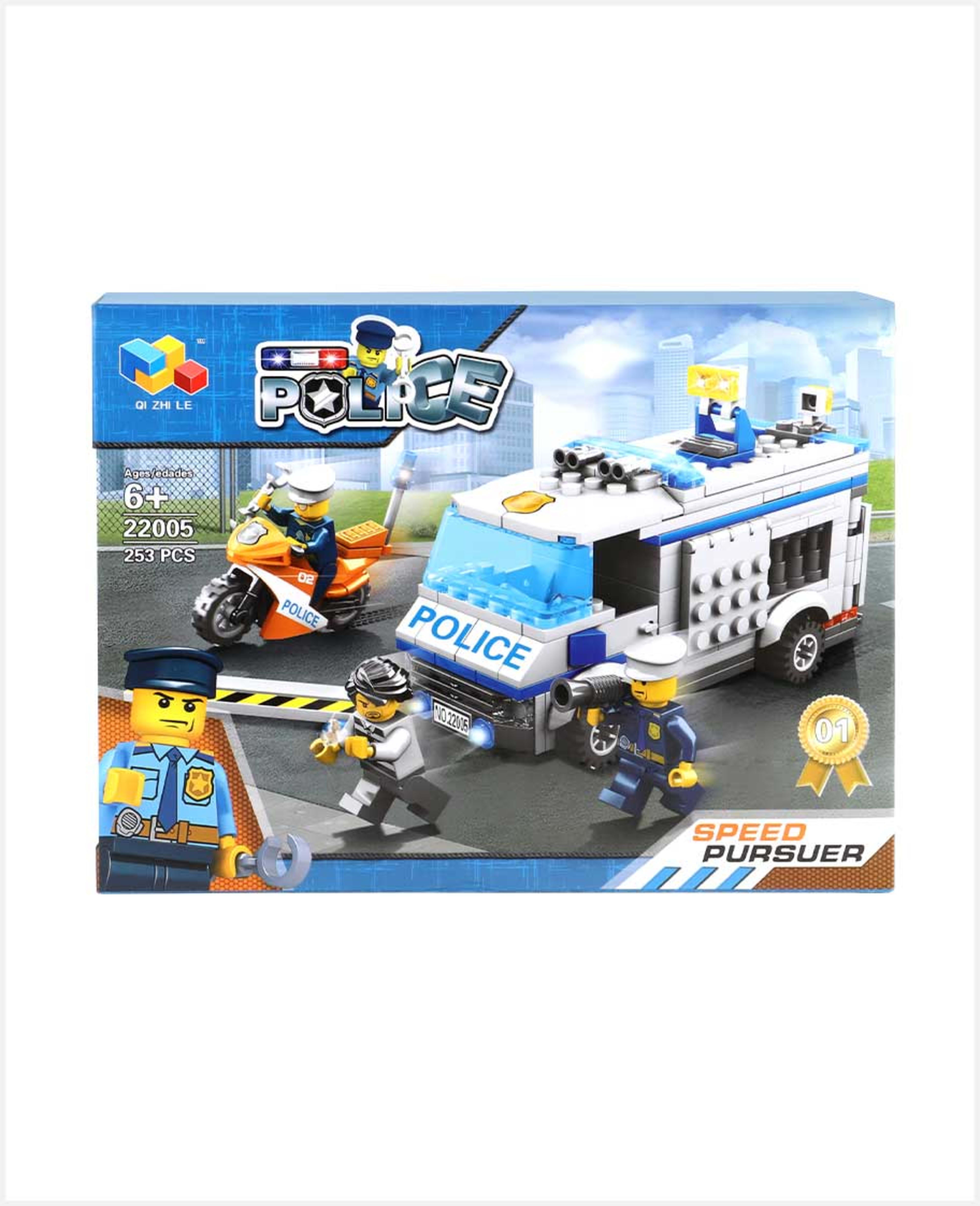 Qi Zhi Le City Police DIY Mini Building Blocks 224pcs 22005