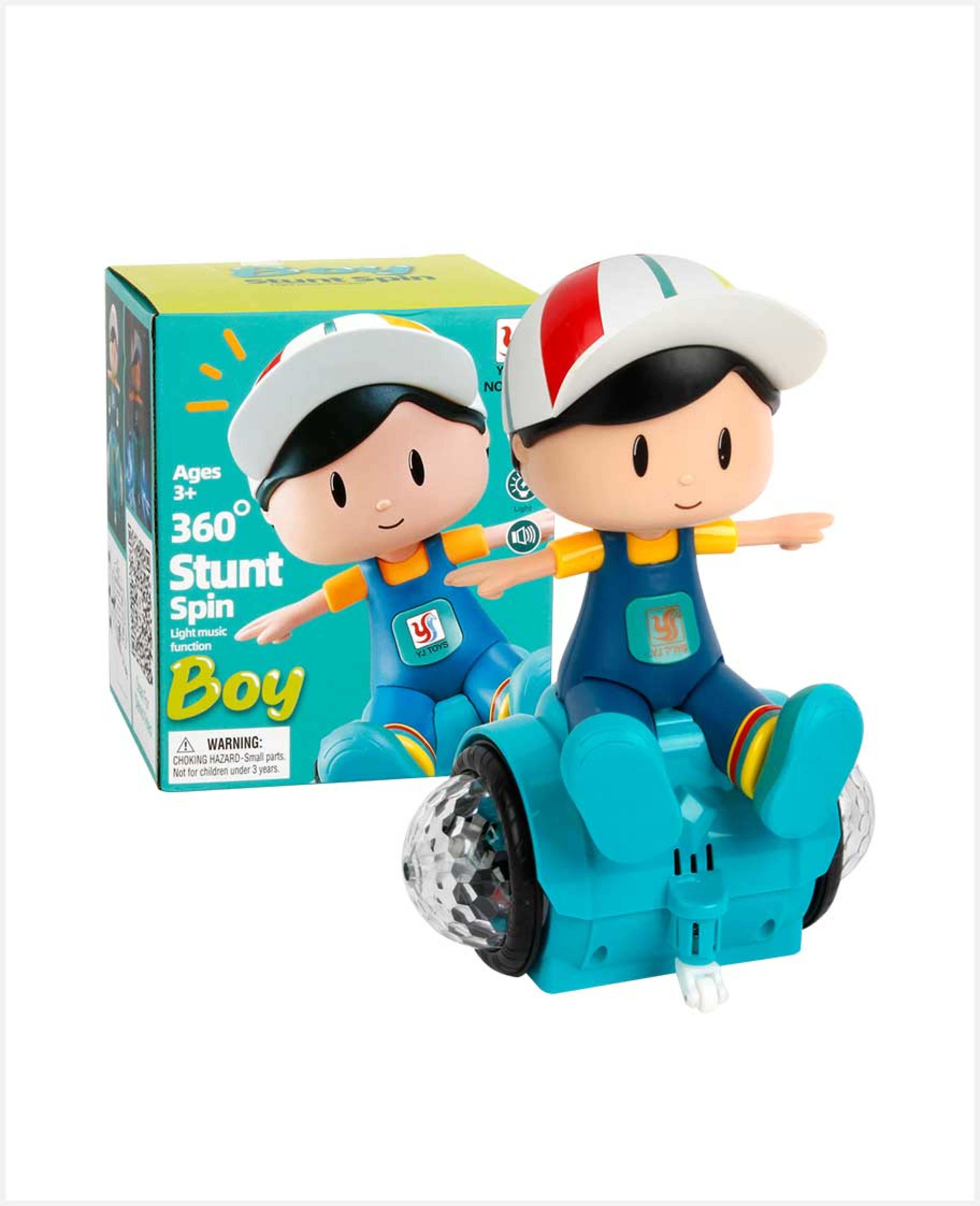 Yj Toys B/o Boy Stunt Spin Light Music Yj-3026