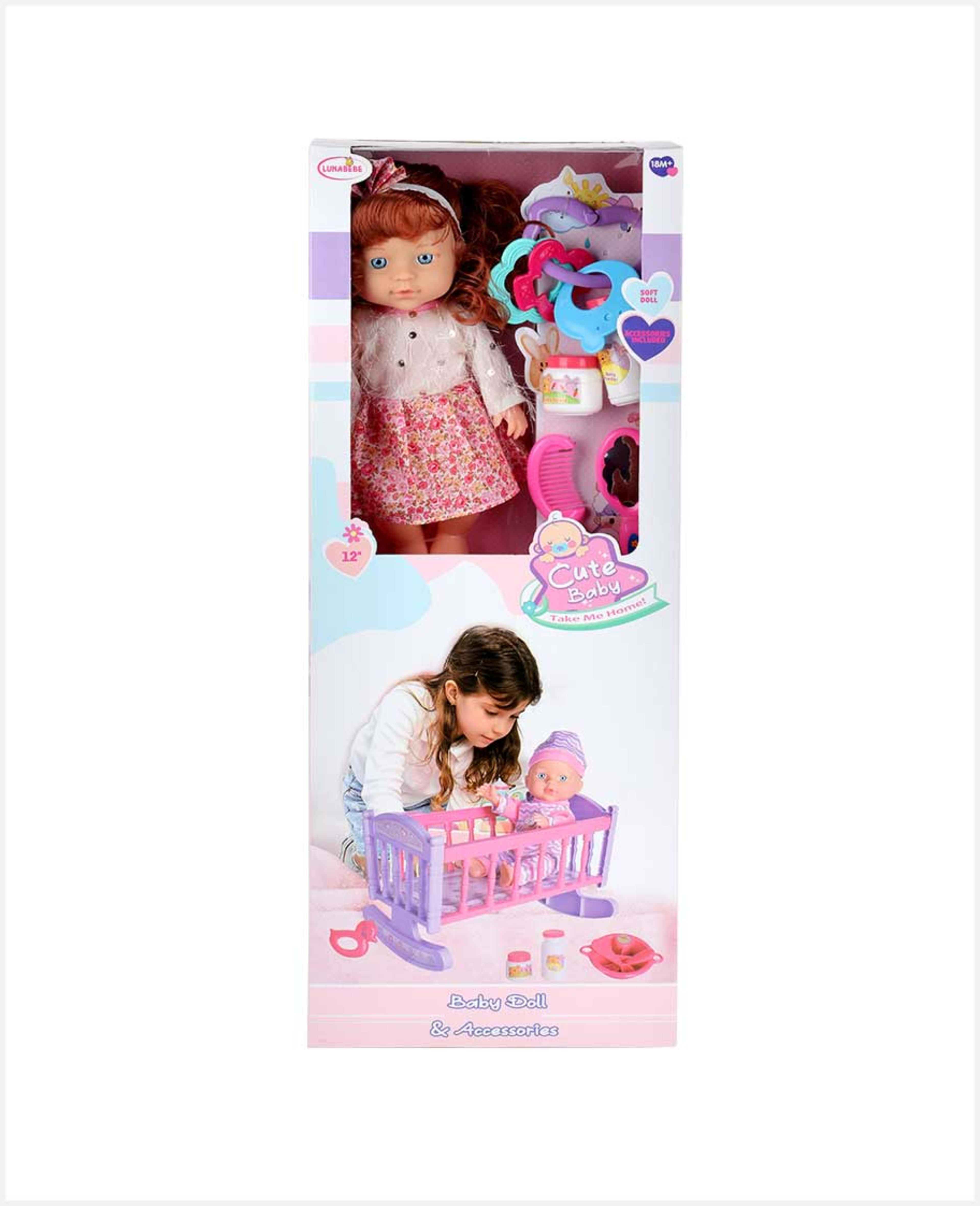 Lunabebe Baby Doll Set 12inch Hx865-4