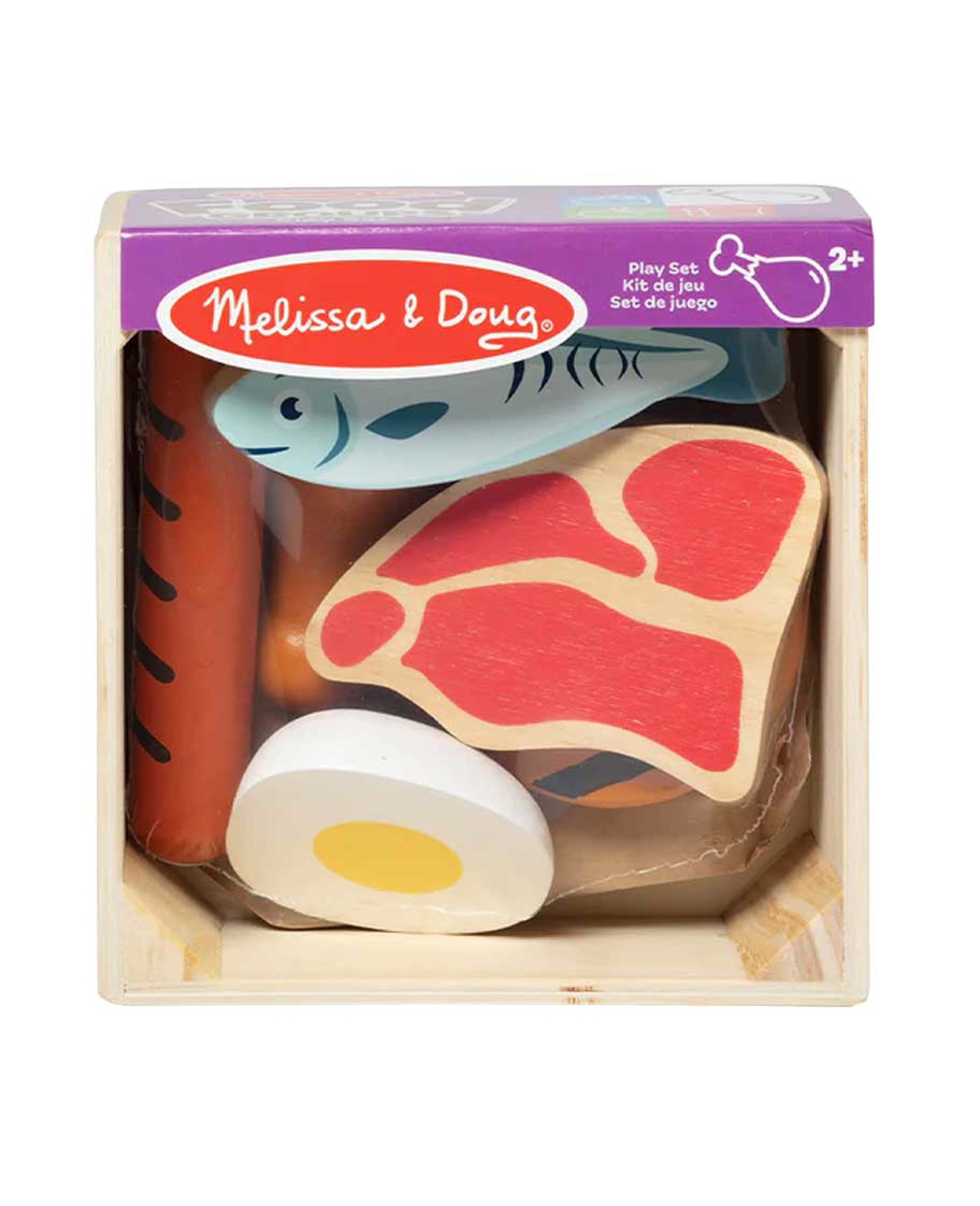 Melissa & Doug Wooden Food Groups Playset Protein 95208