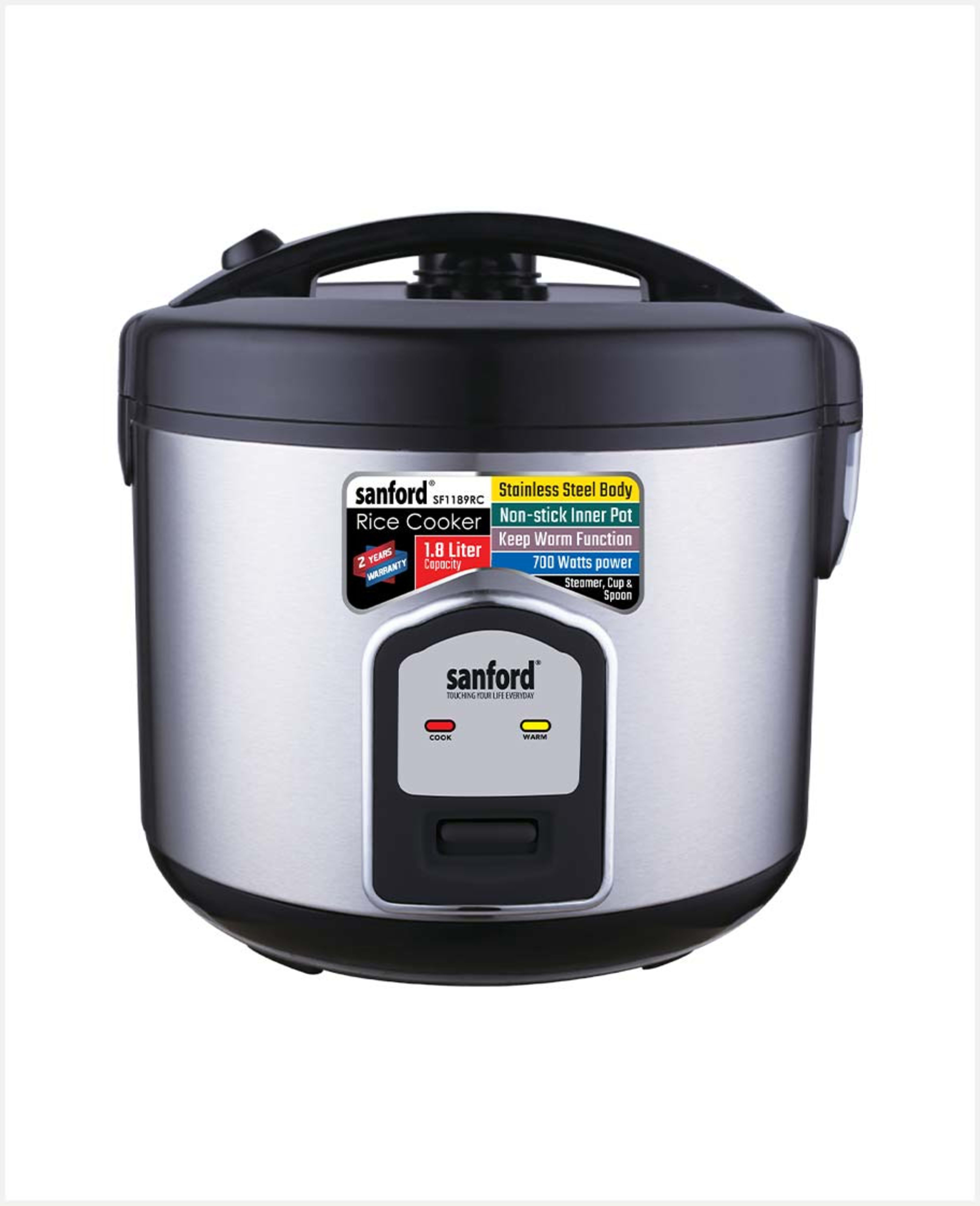 Sanford Rice Cooker 1.8ltr #sf1189/1151rc