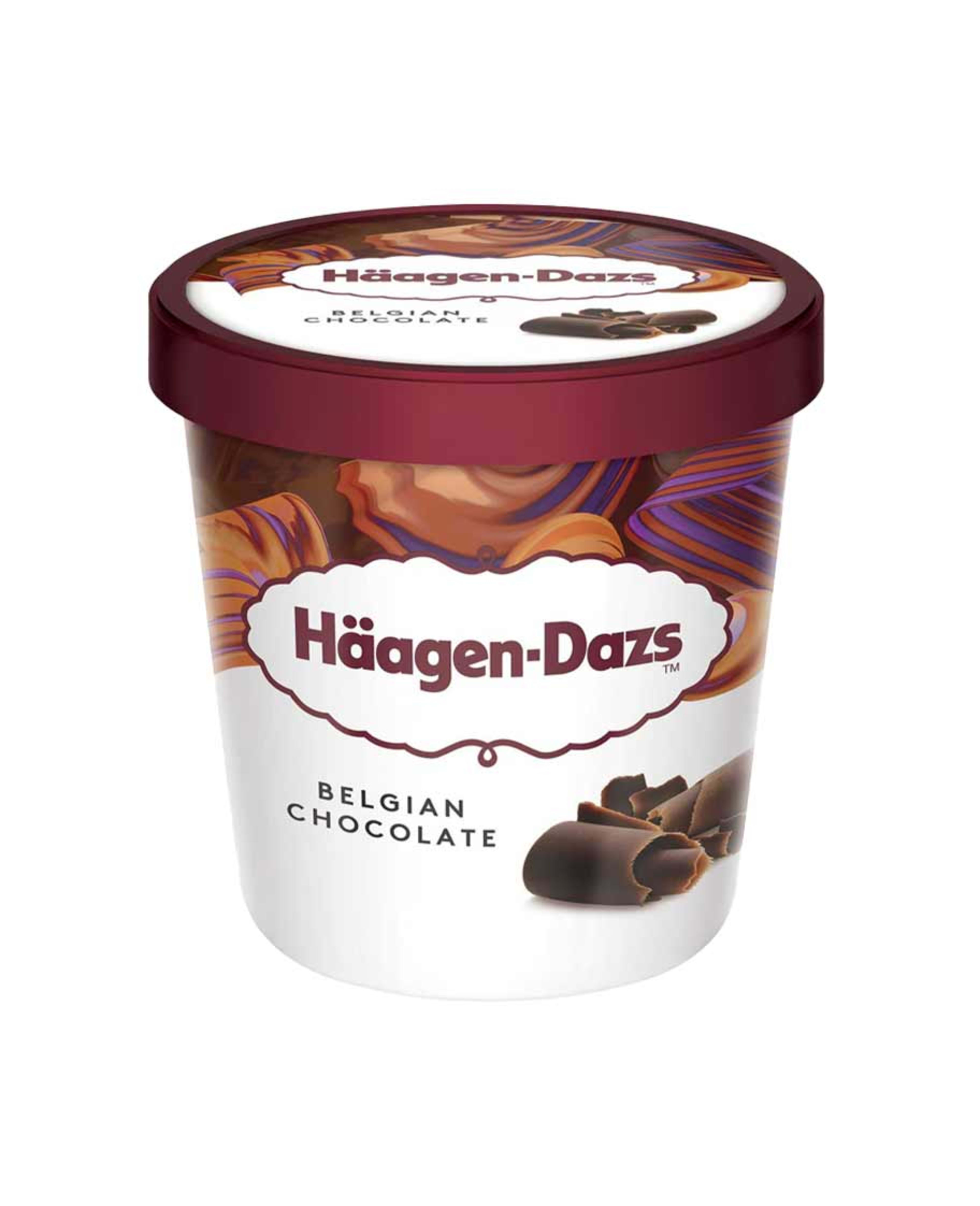 Haagen-dazs Belgian Chocolate Ice Cream Pint Cup 460ml