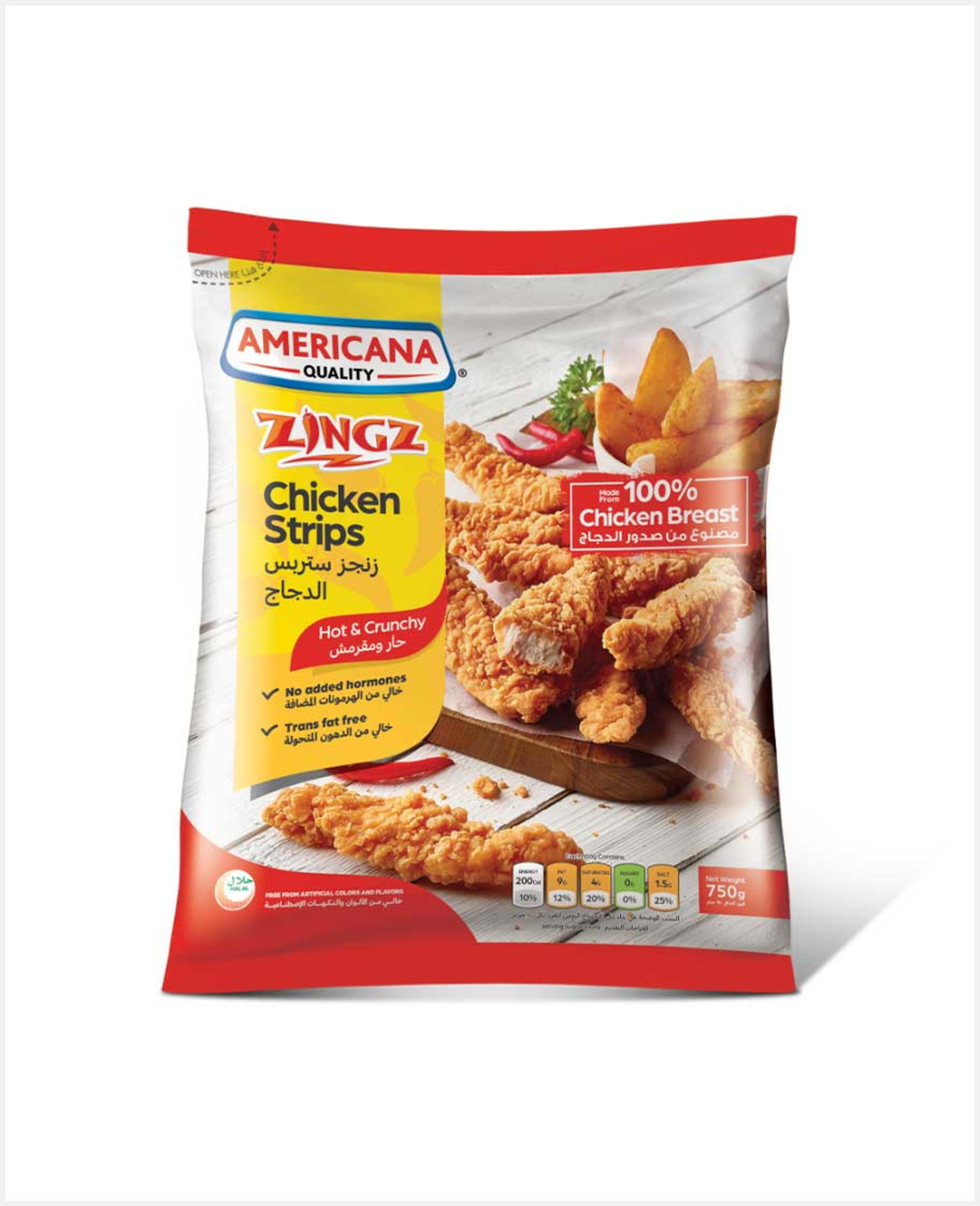 Americana Chicken Strip Spicy 750gm