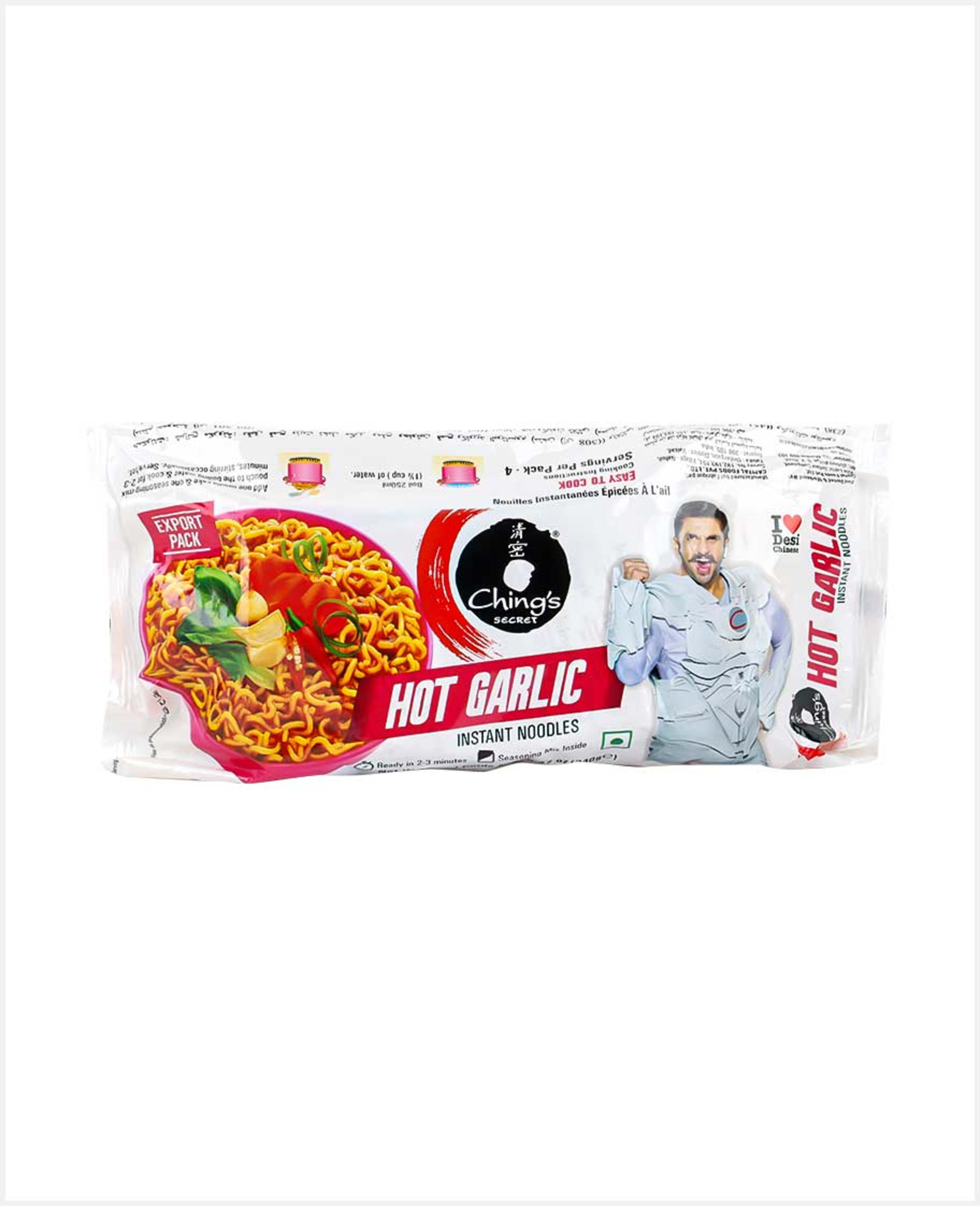 Ching's Secret Hot Garlic Instant Noodles 240gm
