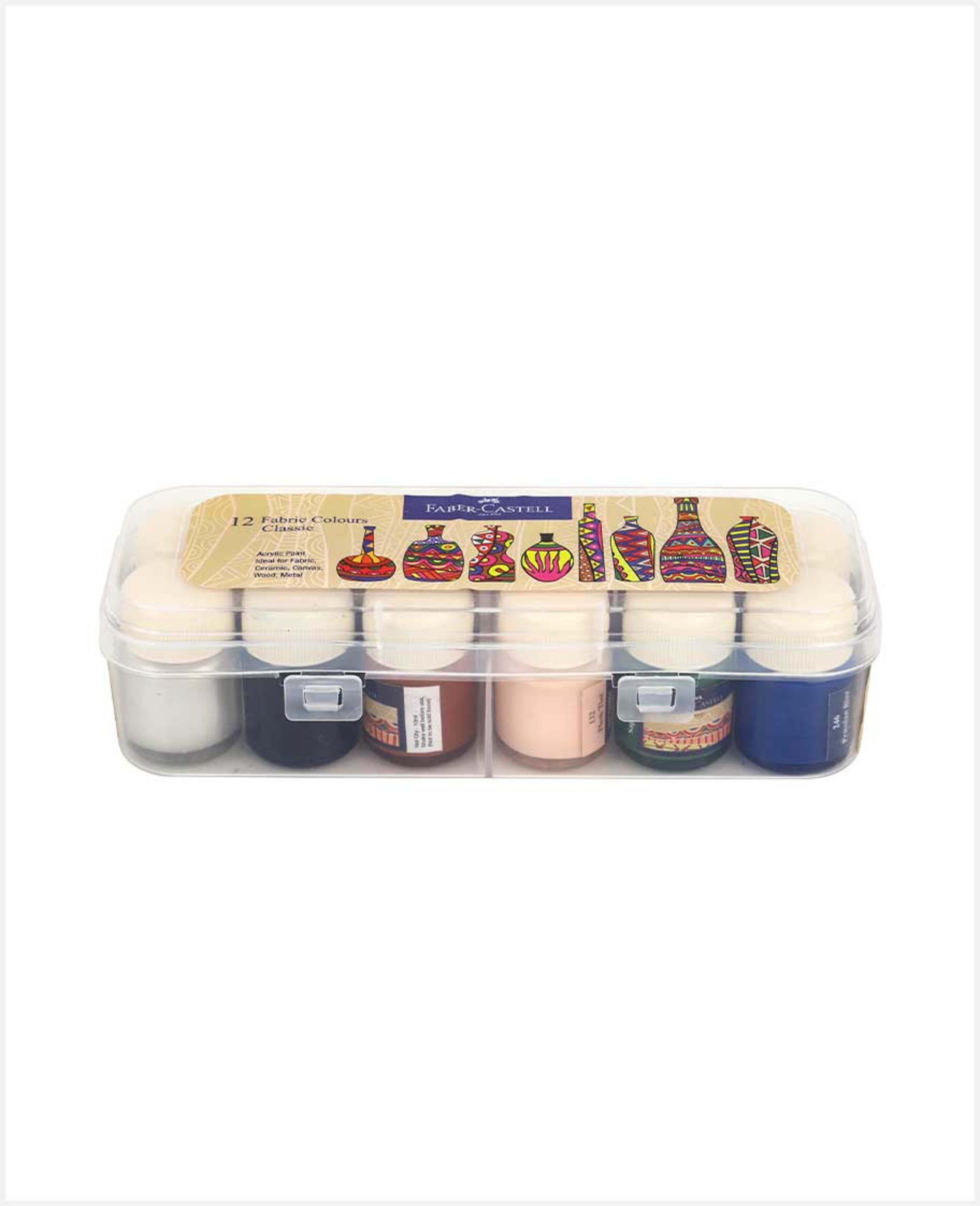 Faber-castell Fabric Colours Classic 10ml 12pcs 1410507d