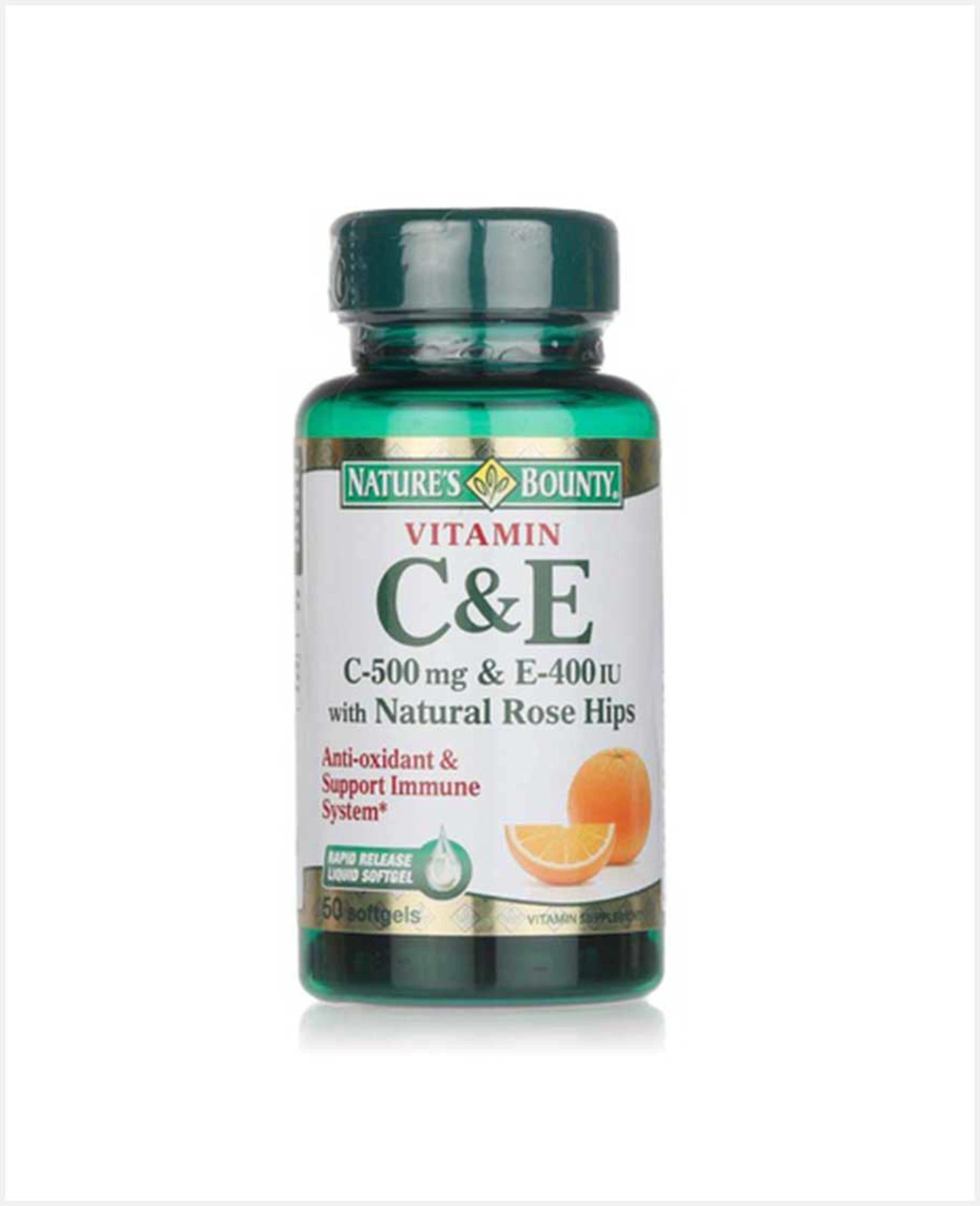 Nature's Bounty Vitamin C&e 50 Softgels