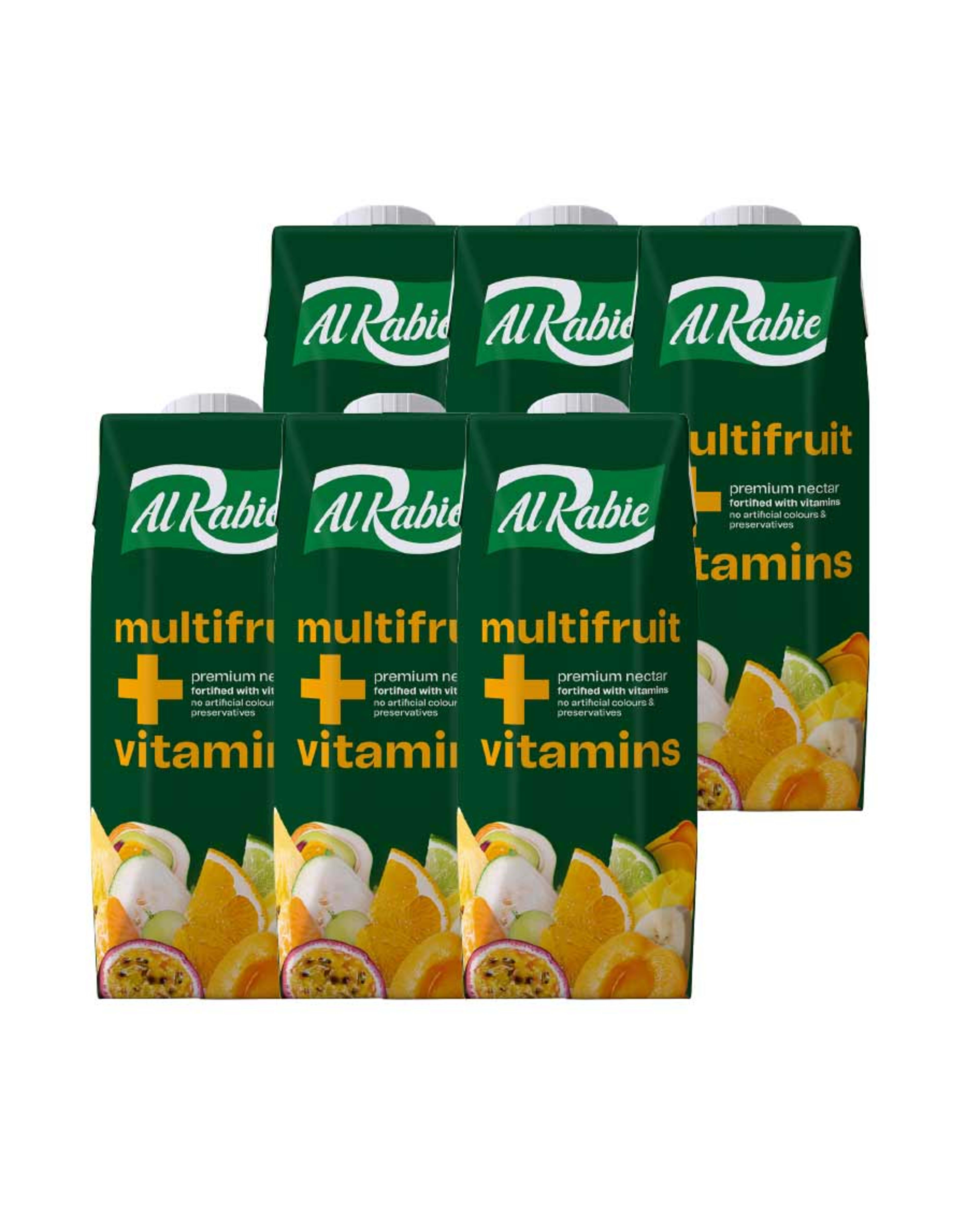 Al Rabie Fruit Nectar Assorted 6x330ml Promo
