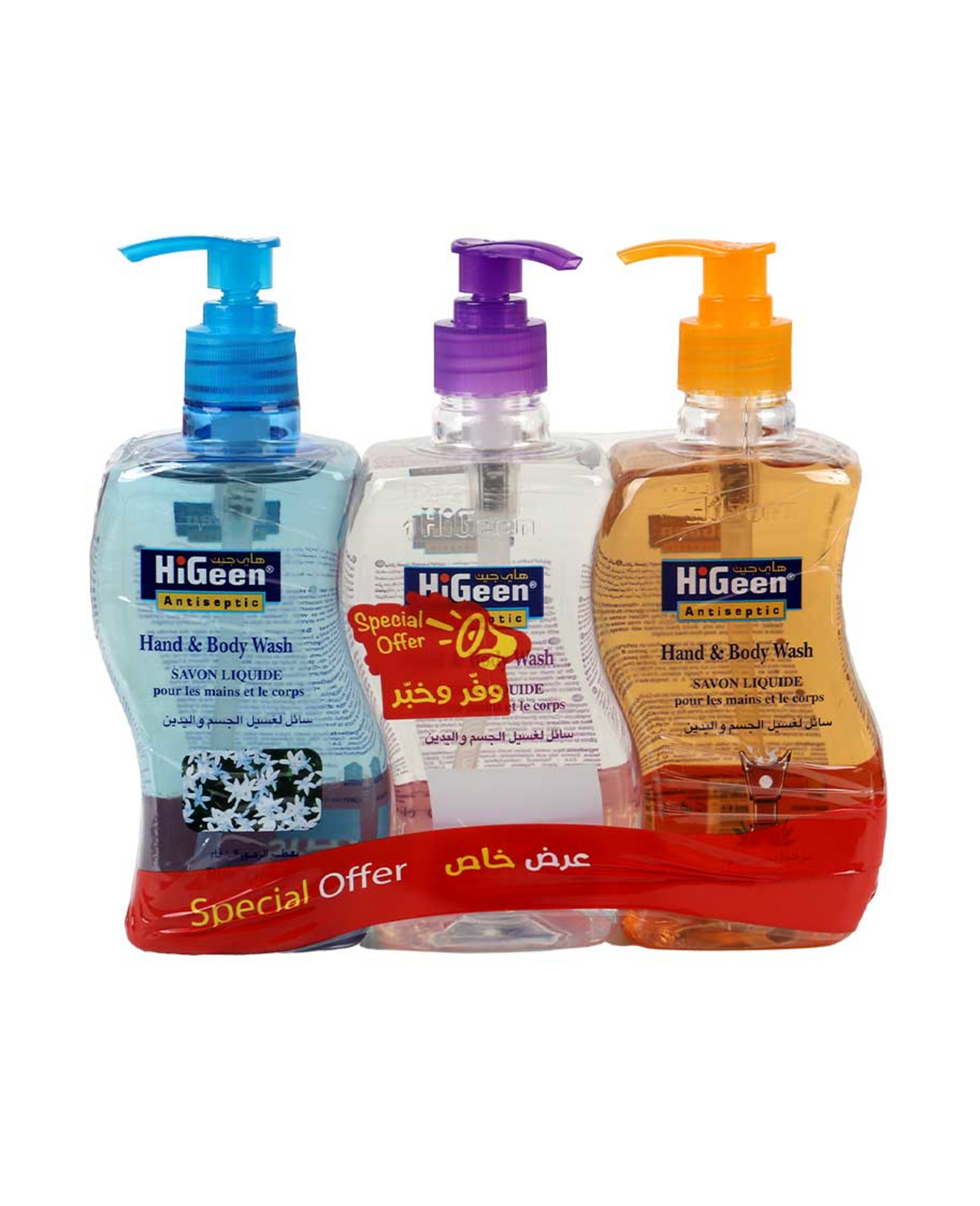 Higeen Hand & Body Wash 500ml X 3pcs Sp.offer