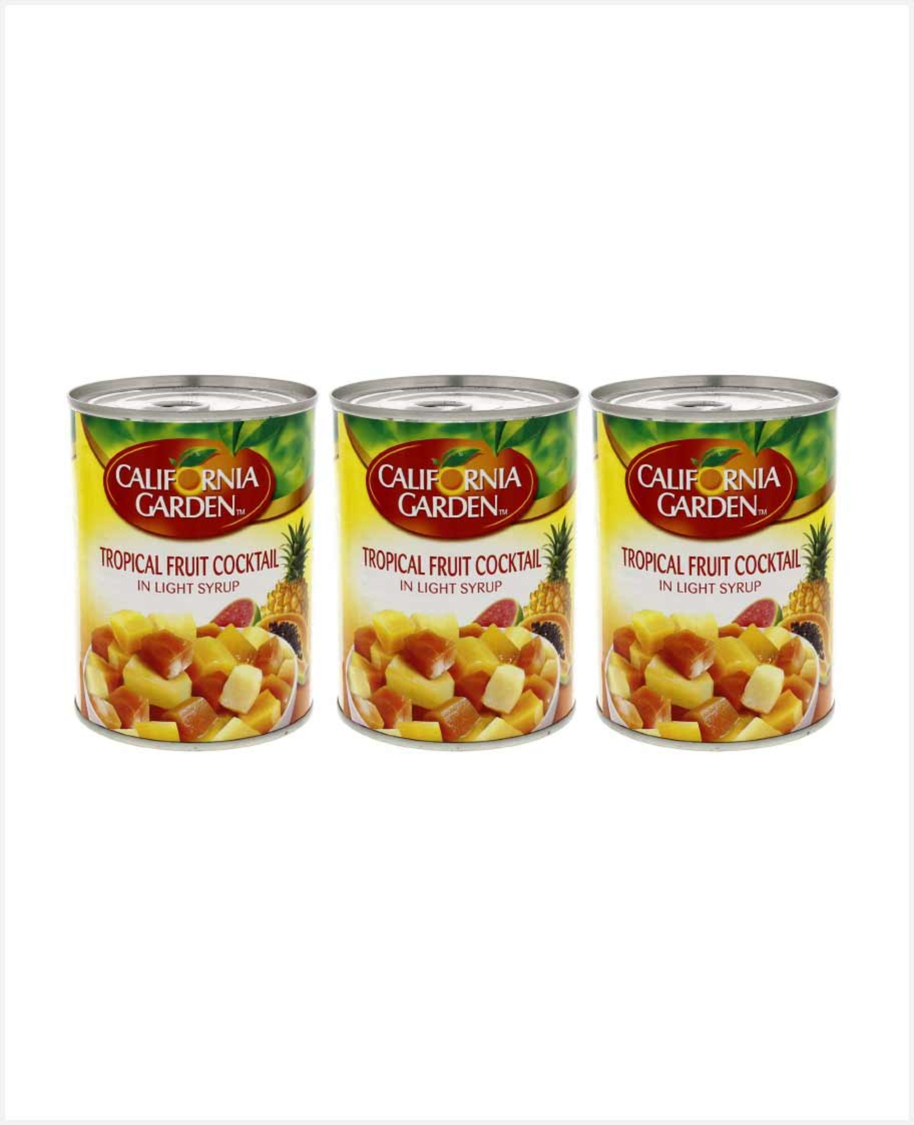 California Garden Tropical Fruit Cocktail 3'sx565gm@ 15%off