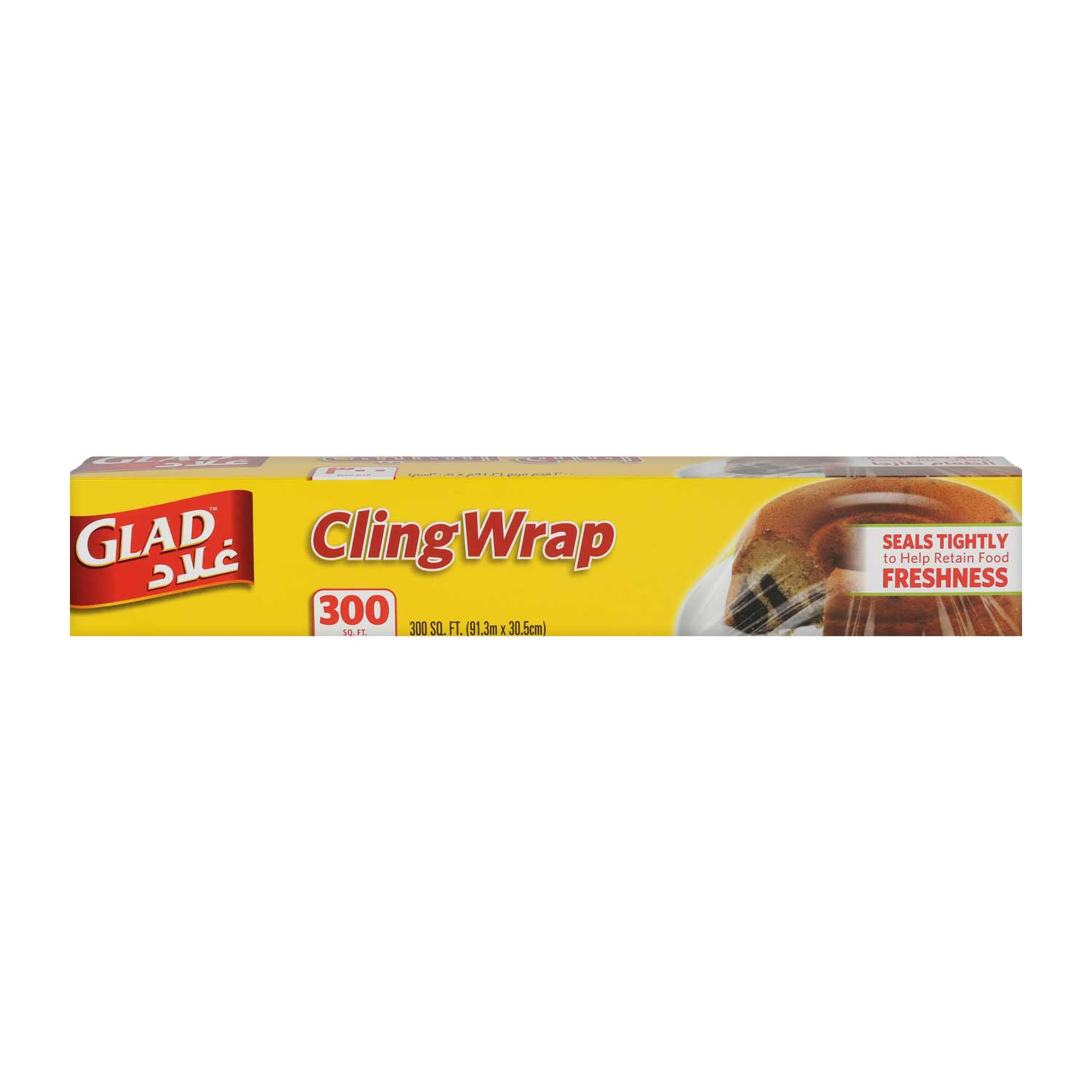Glad Cling Wrap Seals Tightly 300 Sq.ft.