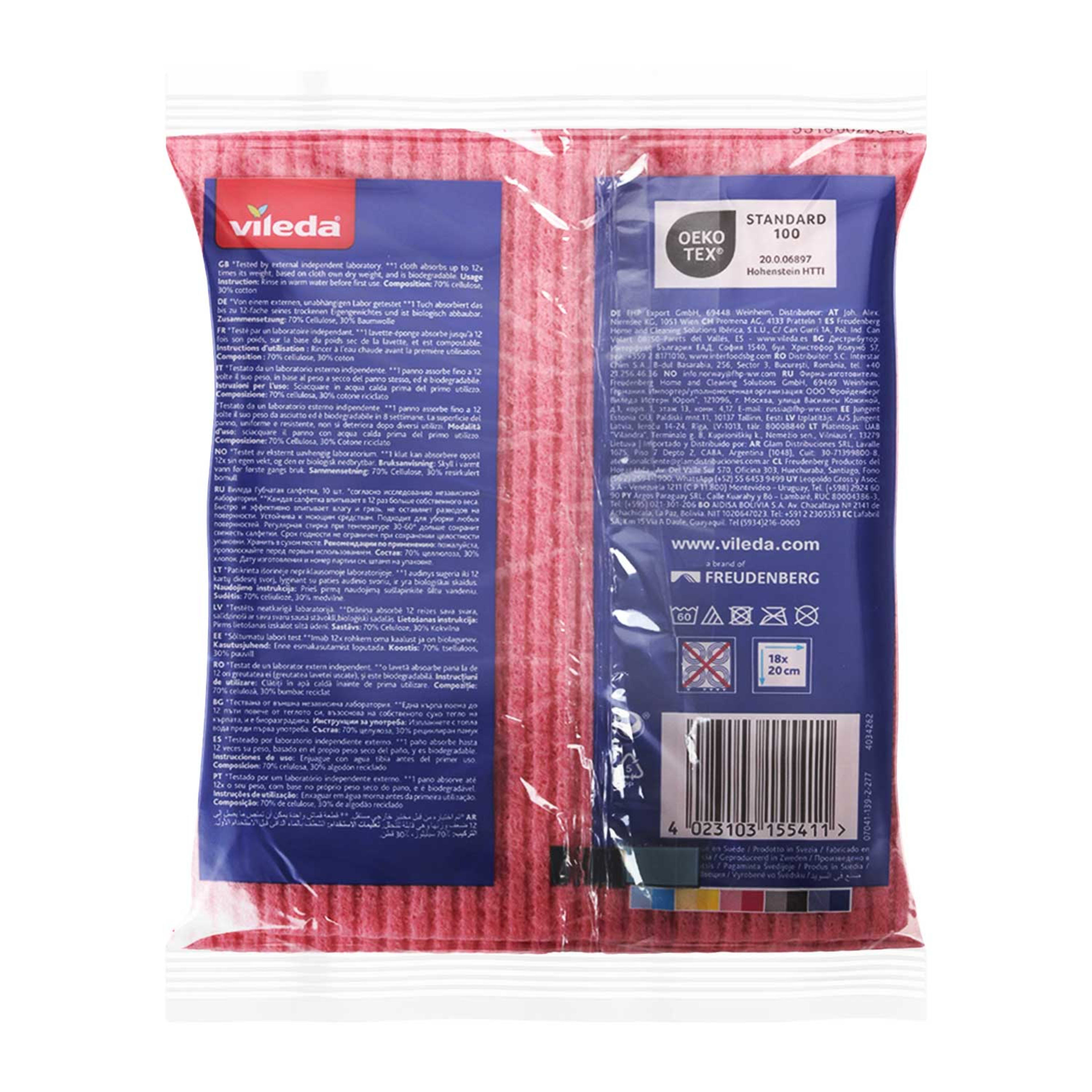 Vileda Sponge Cloth XXL Value Pack 10pcs - image 2