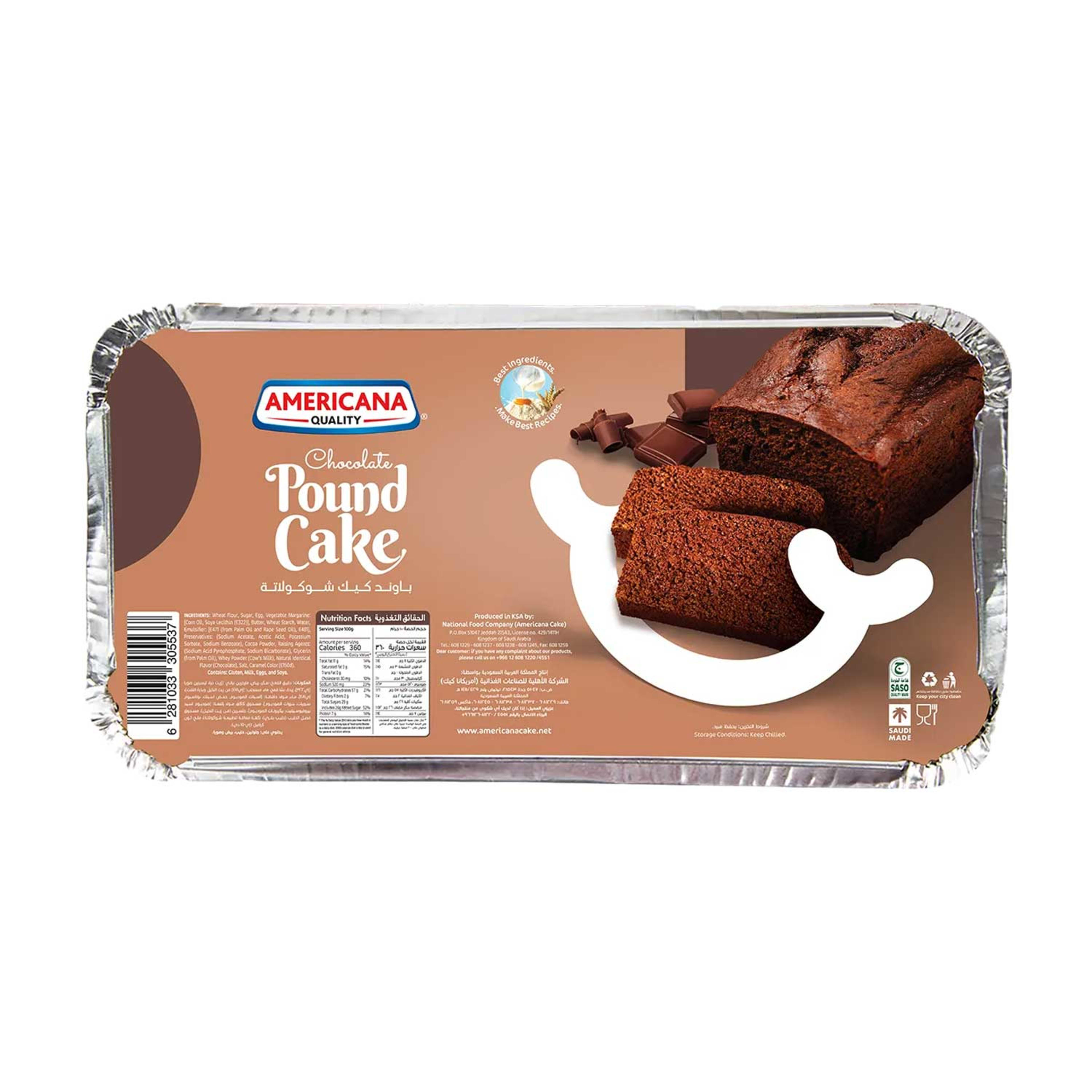 Americana Pound Cake Chocolate 300gm