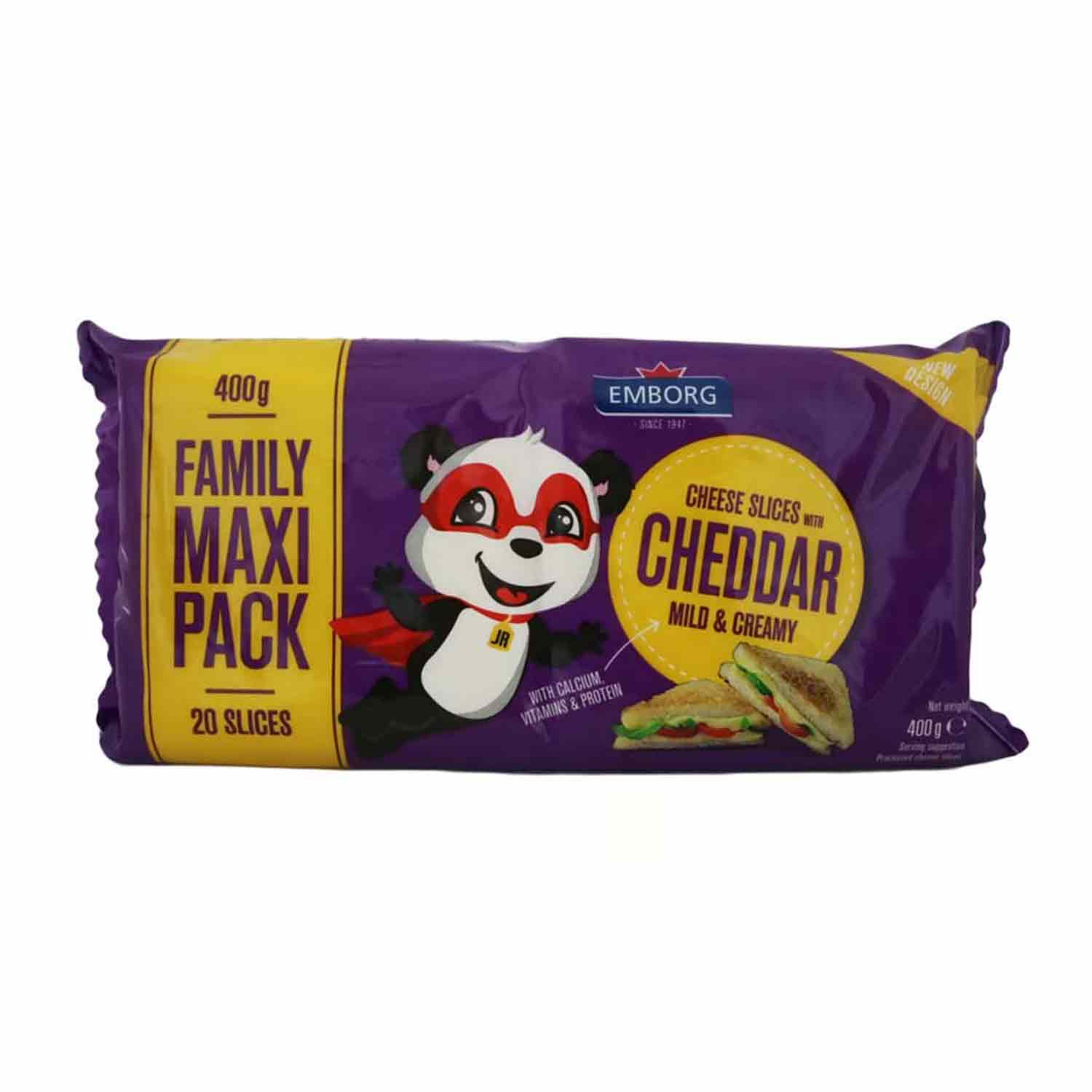 Emborg Cheese Slices with Cheddar 20pcs 400gm