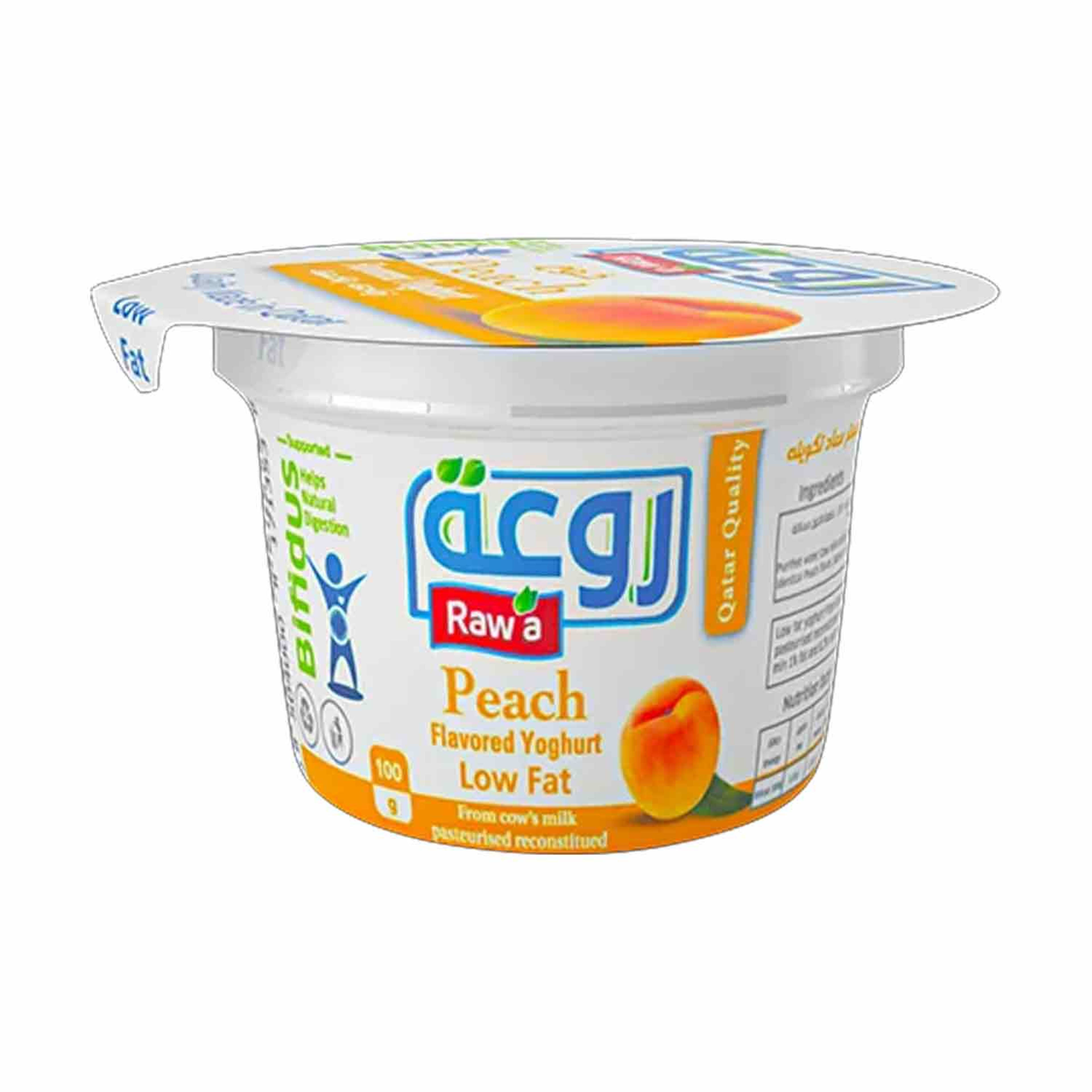 Rawa Flavored Yoghurt Peach Low Fat 100gm