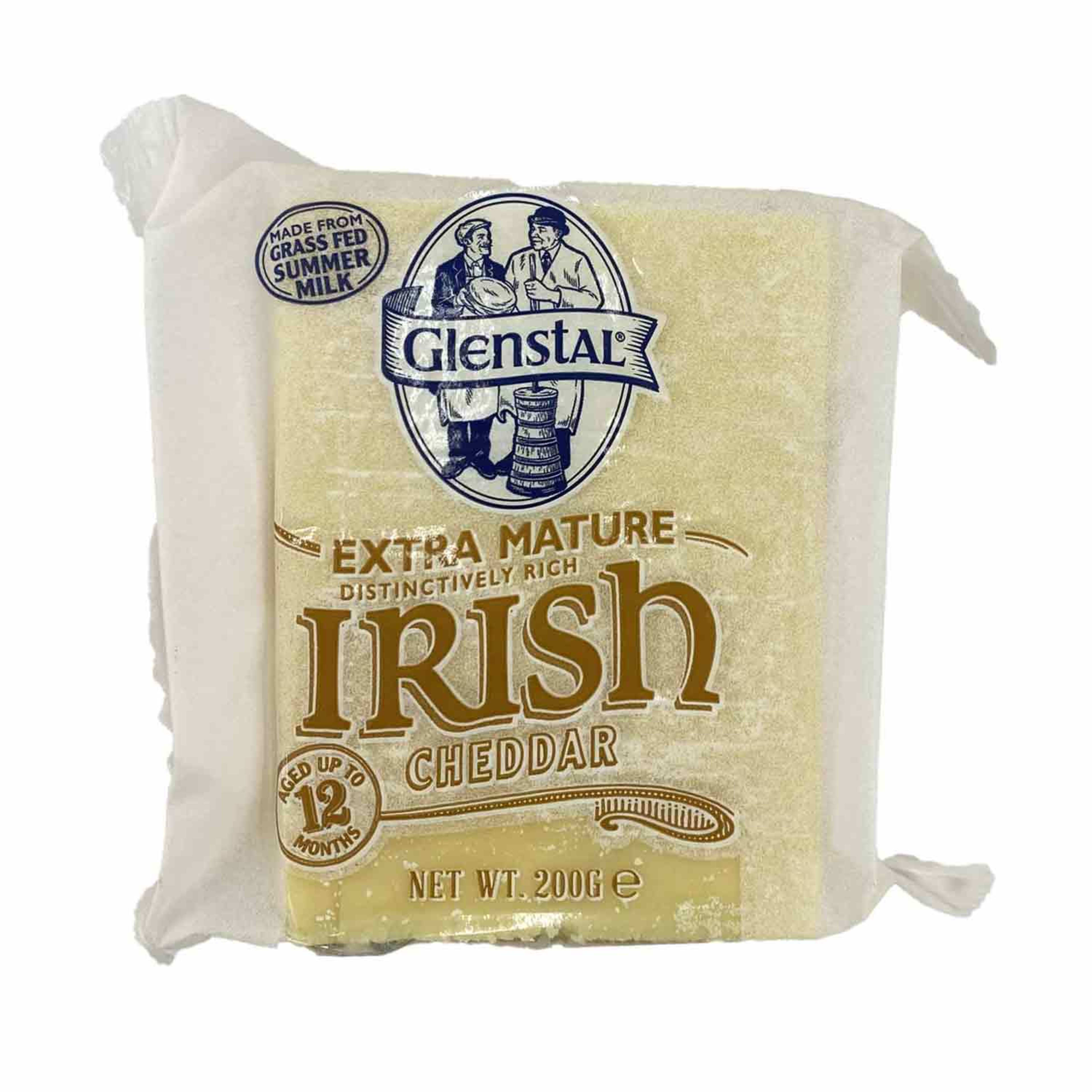 Glenstal Extra Mature Colored Cheddar Cheese 200gm