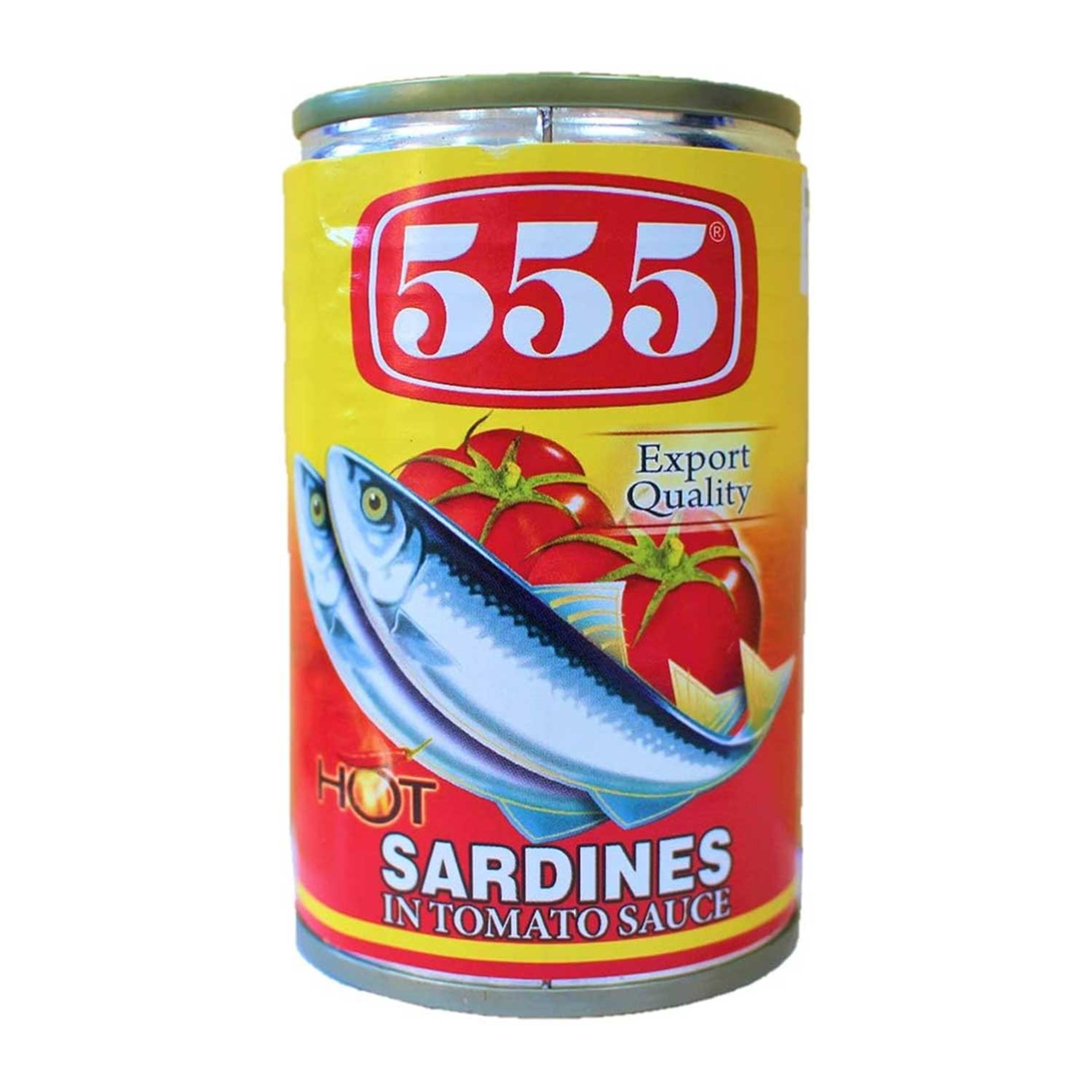 555 Sardines in Tomato Sauce Hot 155gm