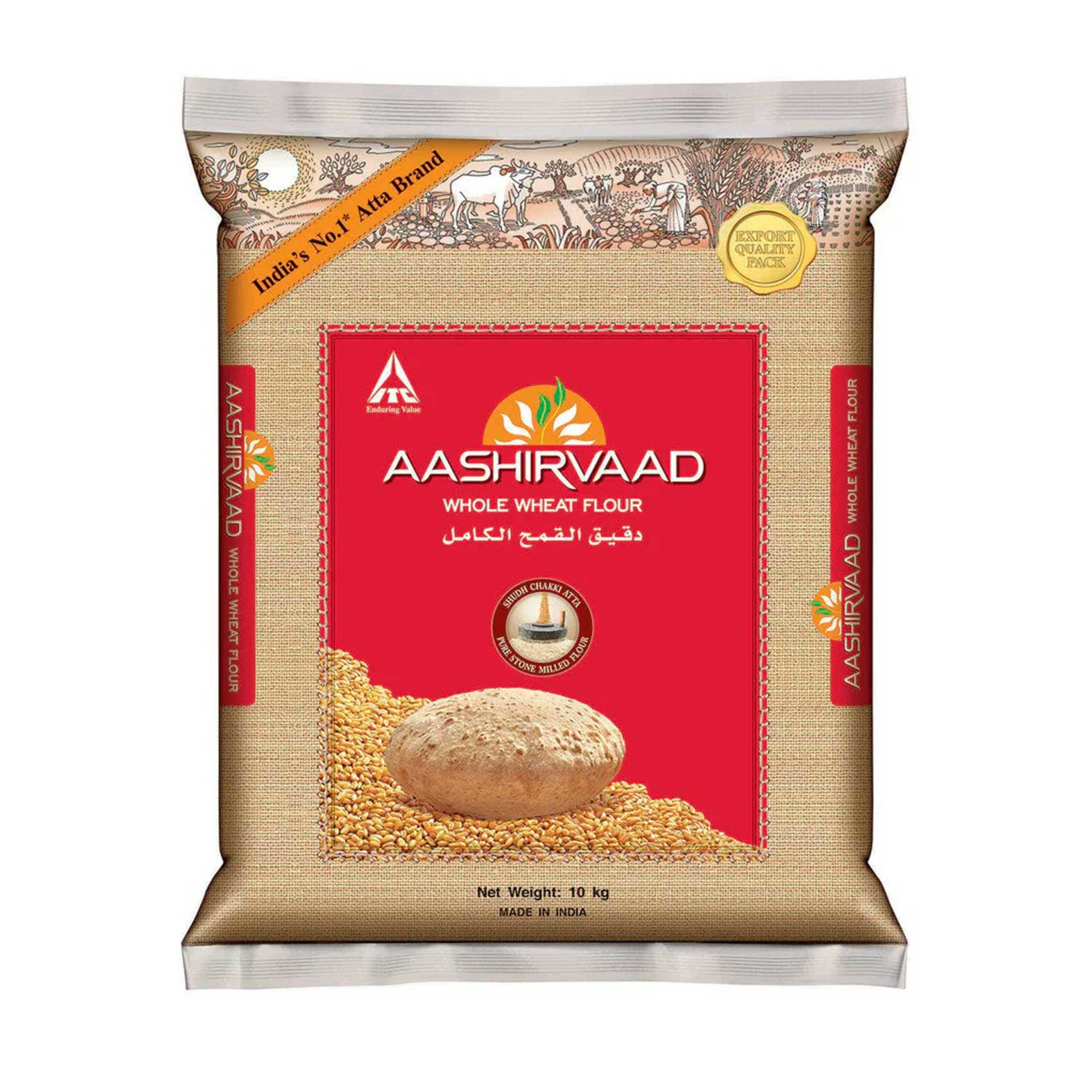 Aashirvaad Whole Wheat Flour Chakki Atta 10kg