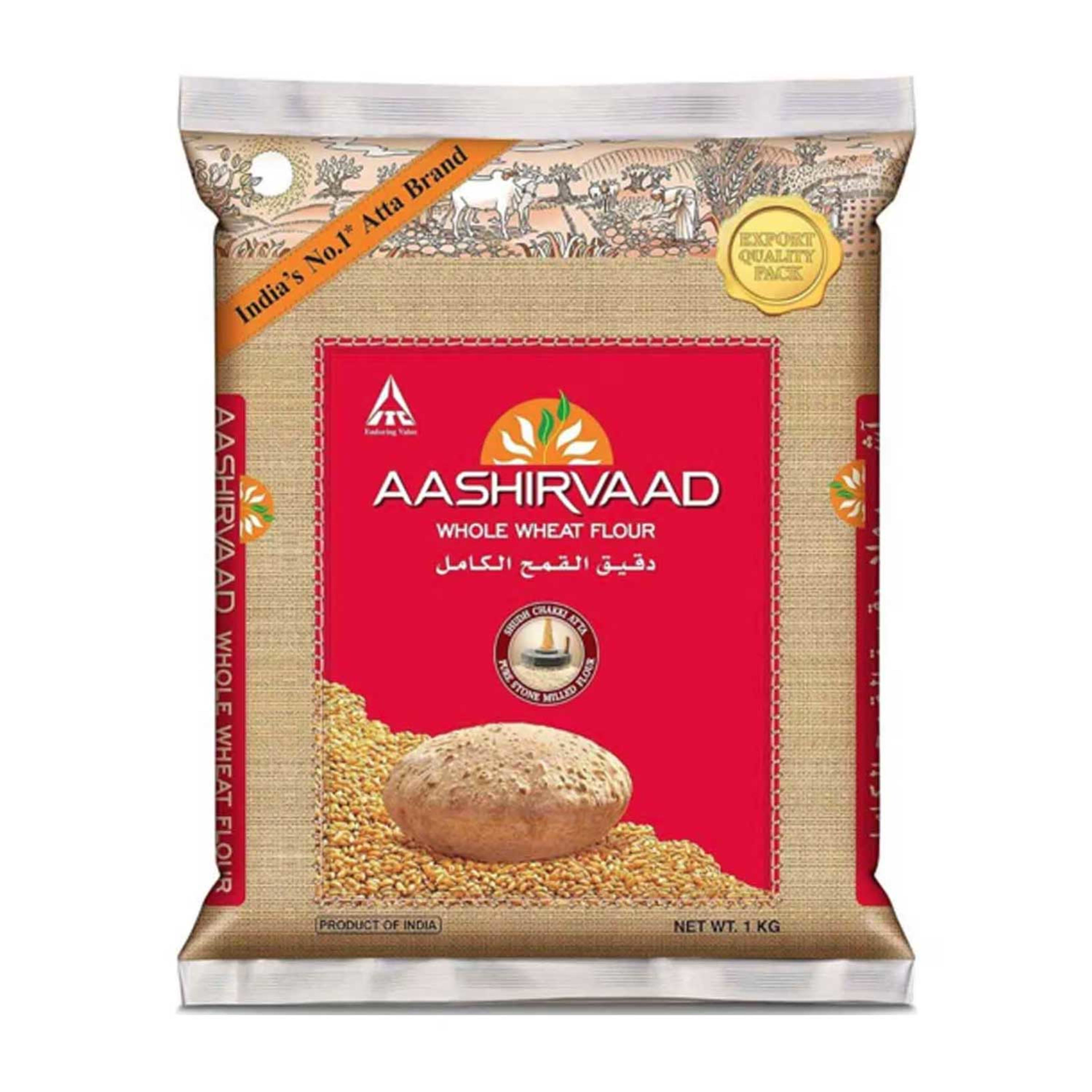 Aashirvaad Whole Wheat Flour Chakki Atta 1kg