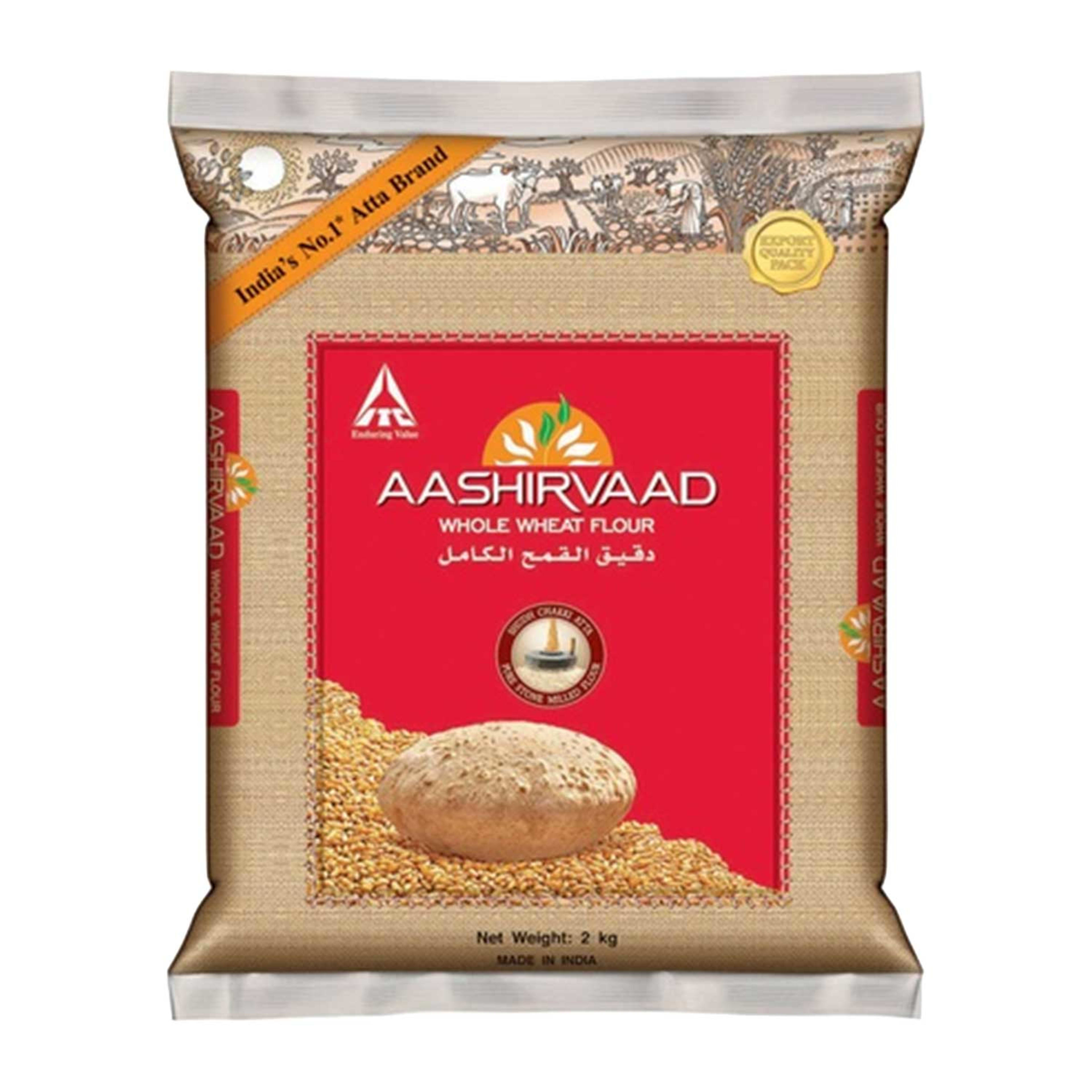 Aashirvaad Whole Wheat Flour Chakki Atta 2kg