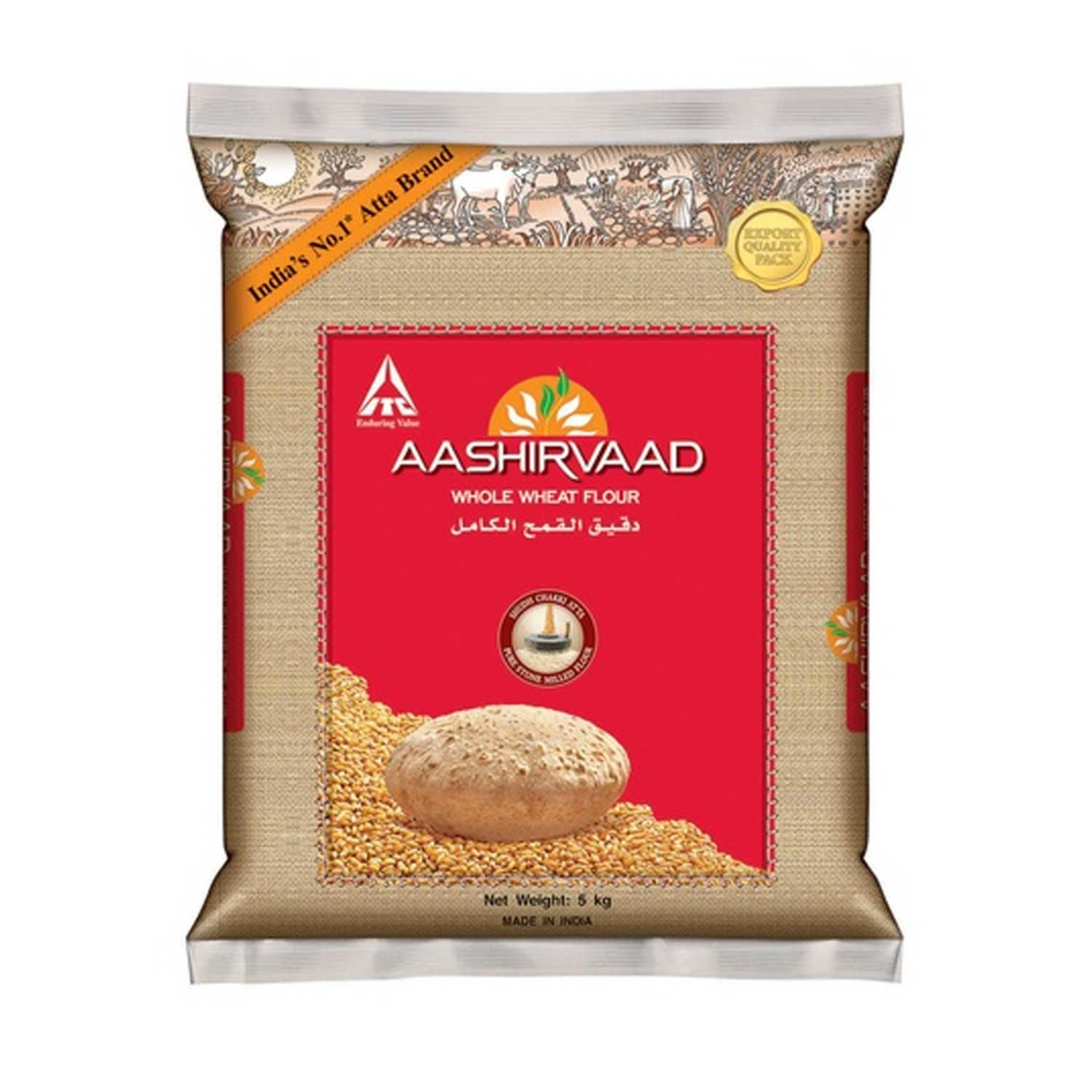 Aashirvaad Whole Wheat Flour Chakki Atta 5kg