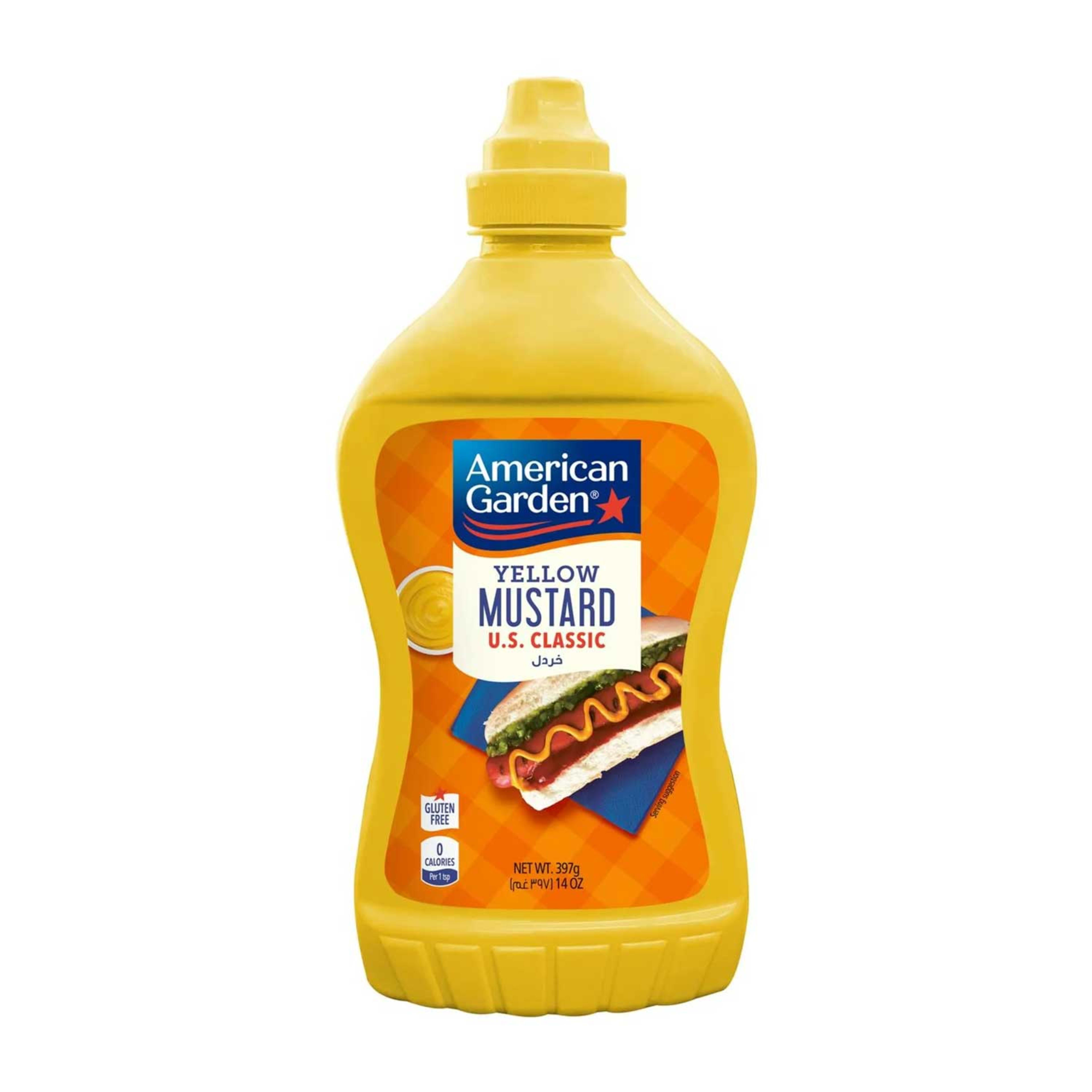 American Garden Mustard Squeeze 14oz (397gm)