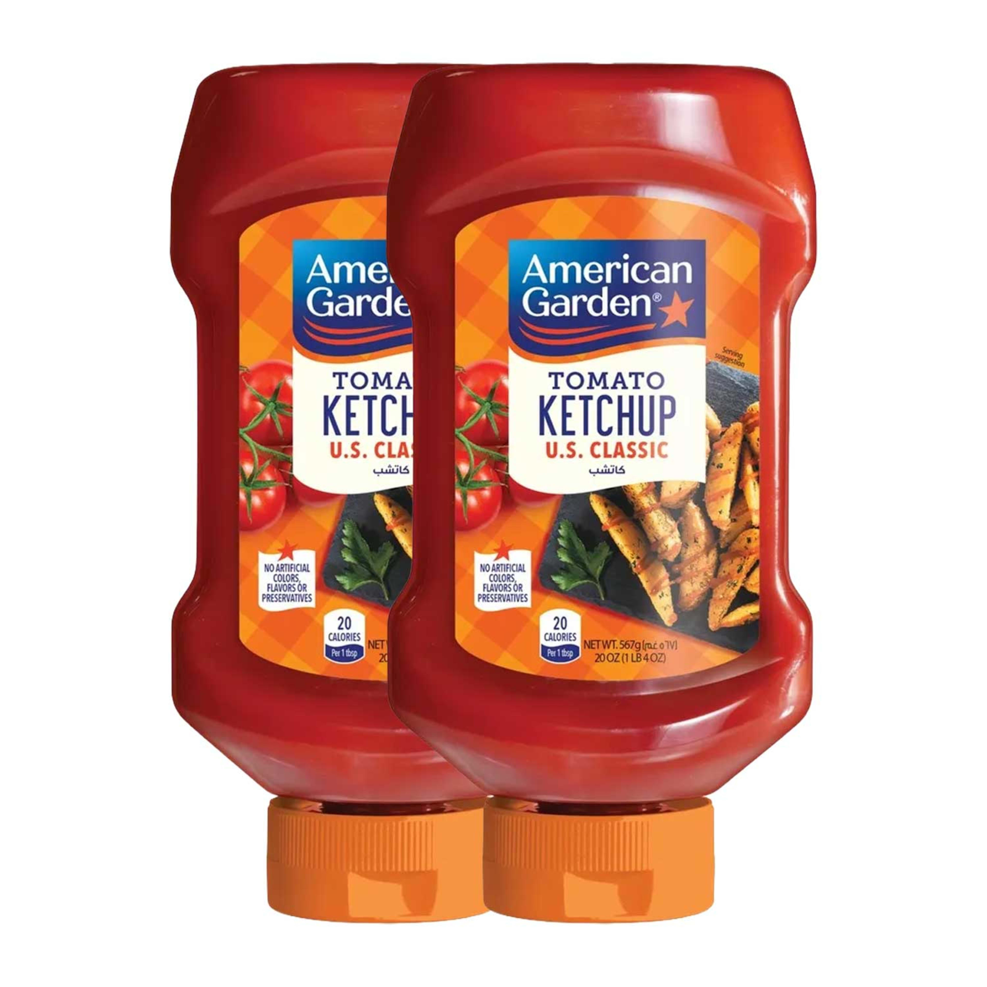 American Garden Us Ketchup (california Tomatoe) 20oz 2x567gm