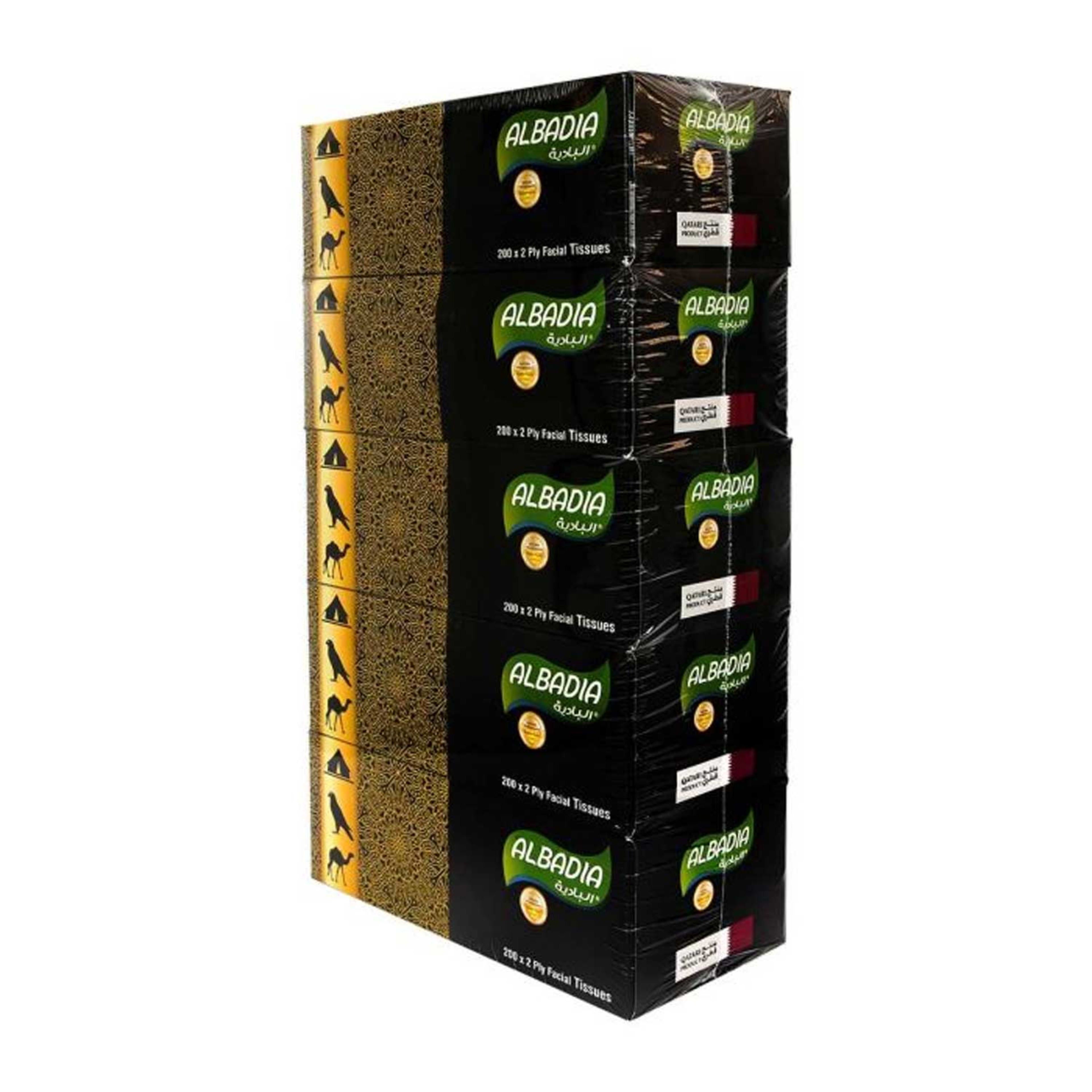 Al Badia Facial Tissue 2ply 200pcs 4+1 Free