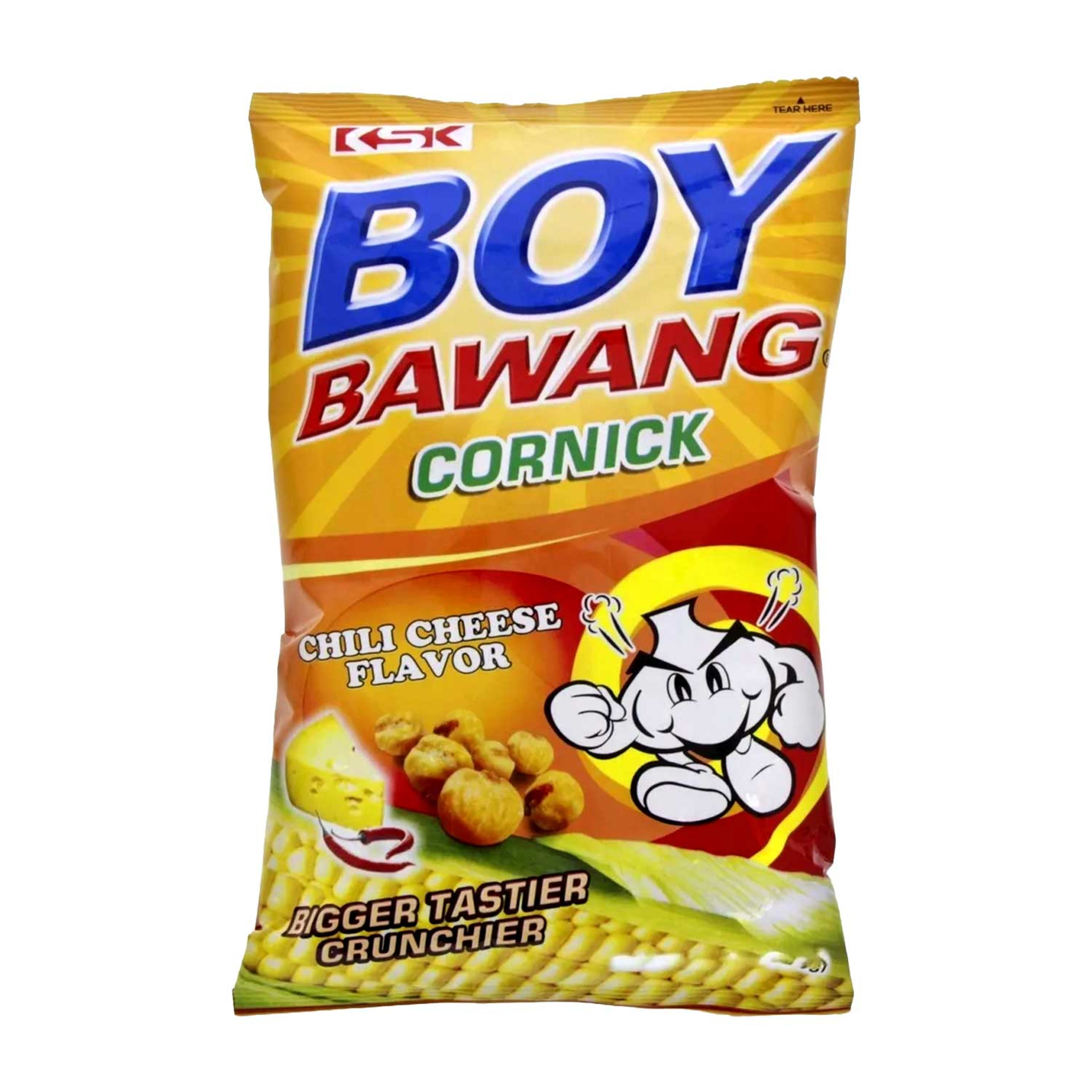 Boy Bawang Cornick Chilli Cheese Flavor 80gm