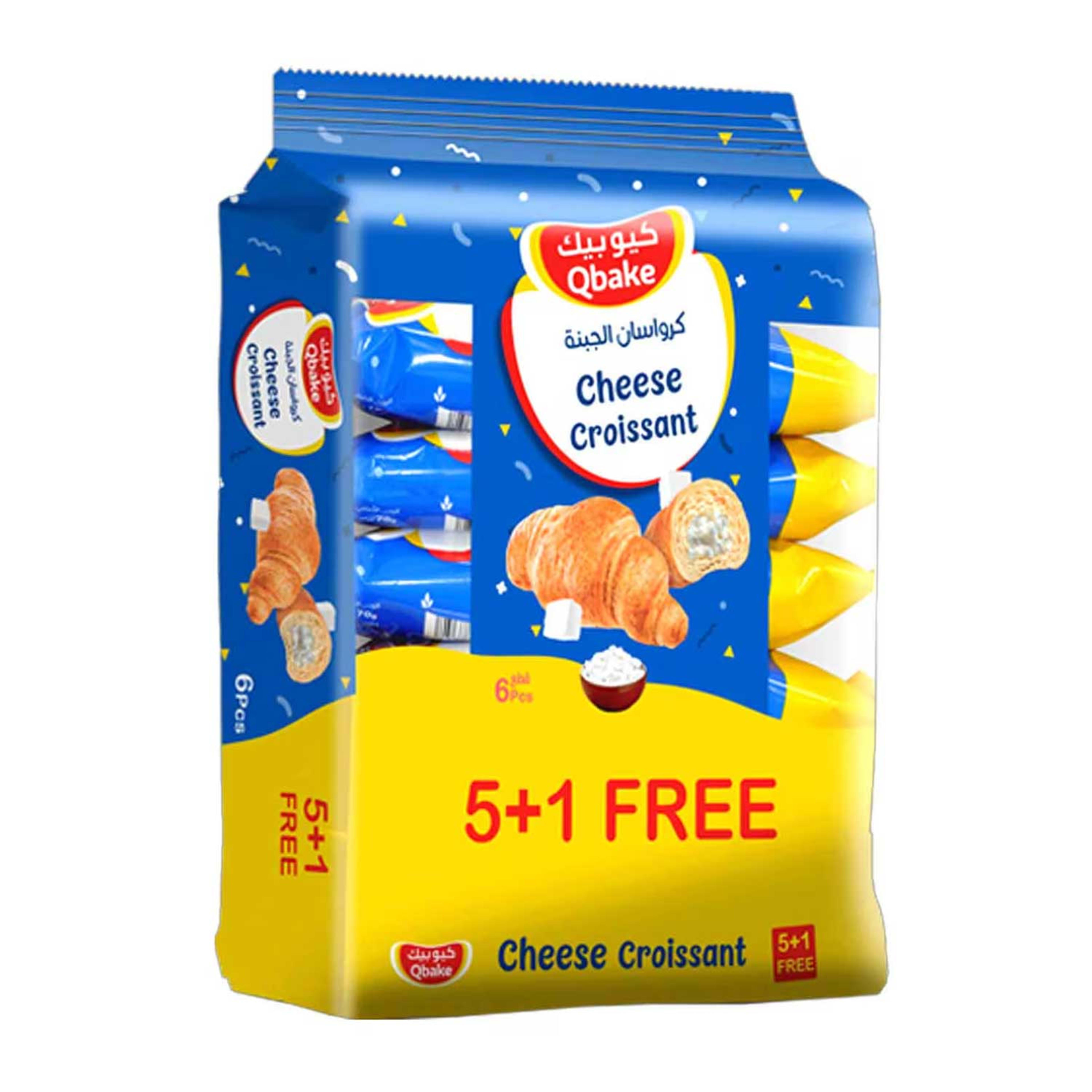Qbake Cheese Croissant 60gm 5+1free