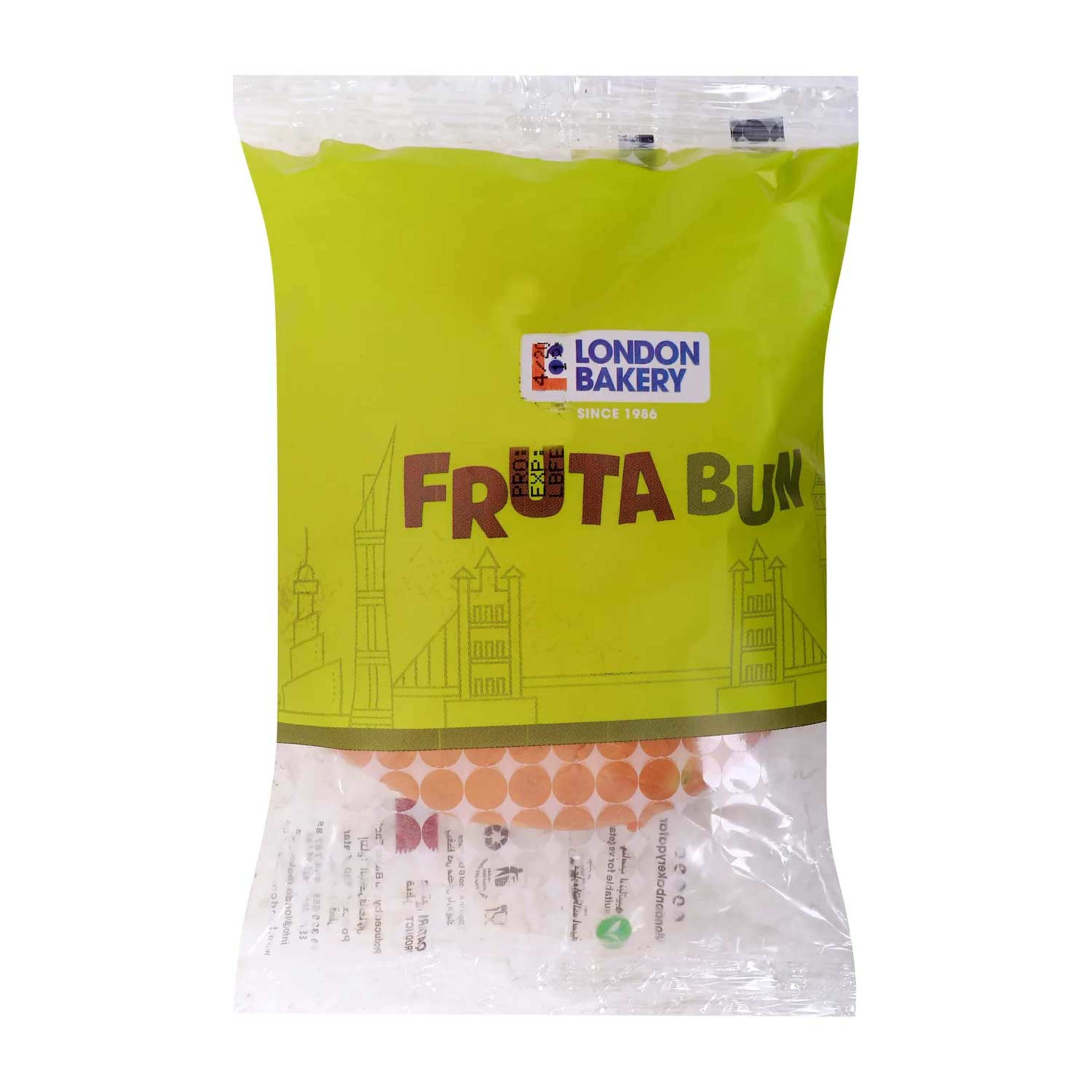 London Bakery Fruta Bun 75gm